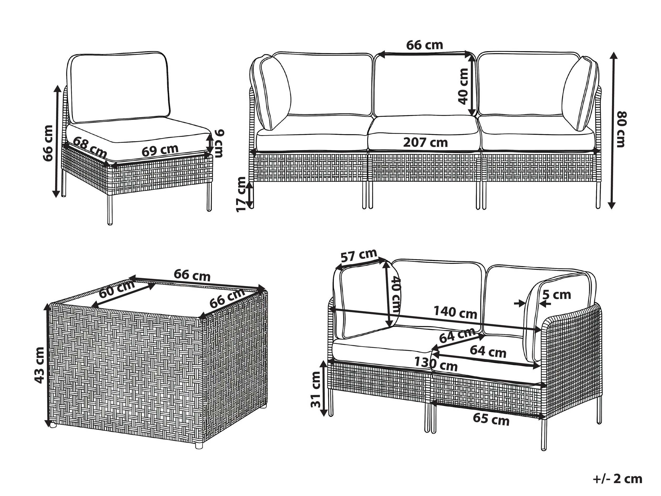 Градински комплект Domenou 102