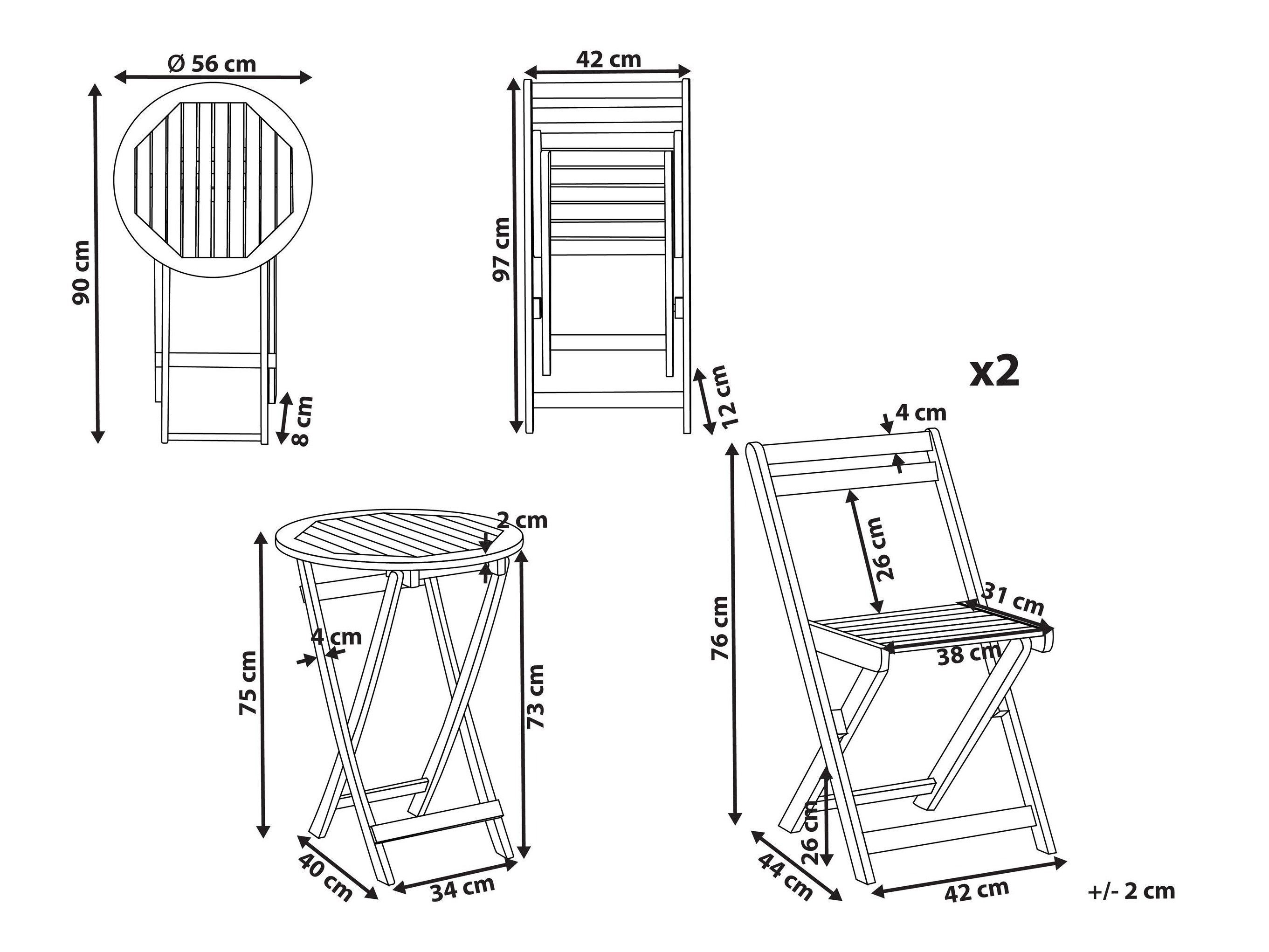 Комплект за балкон Berwyn 3224