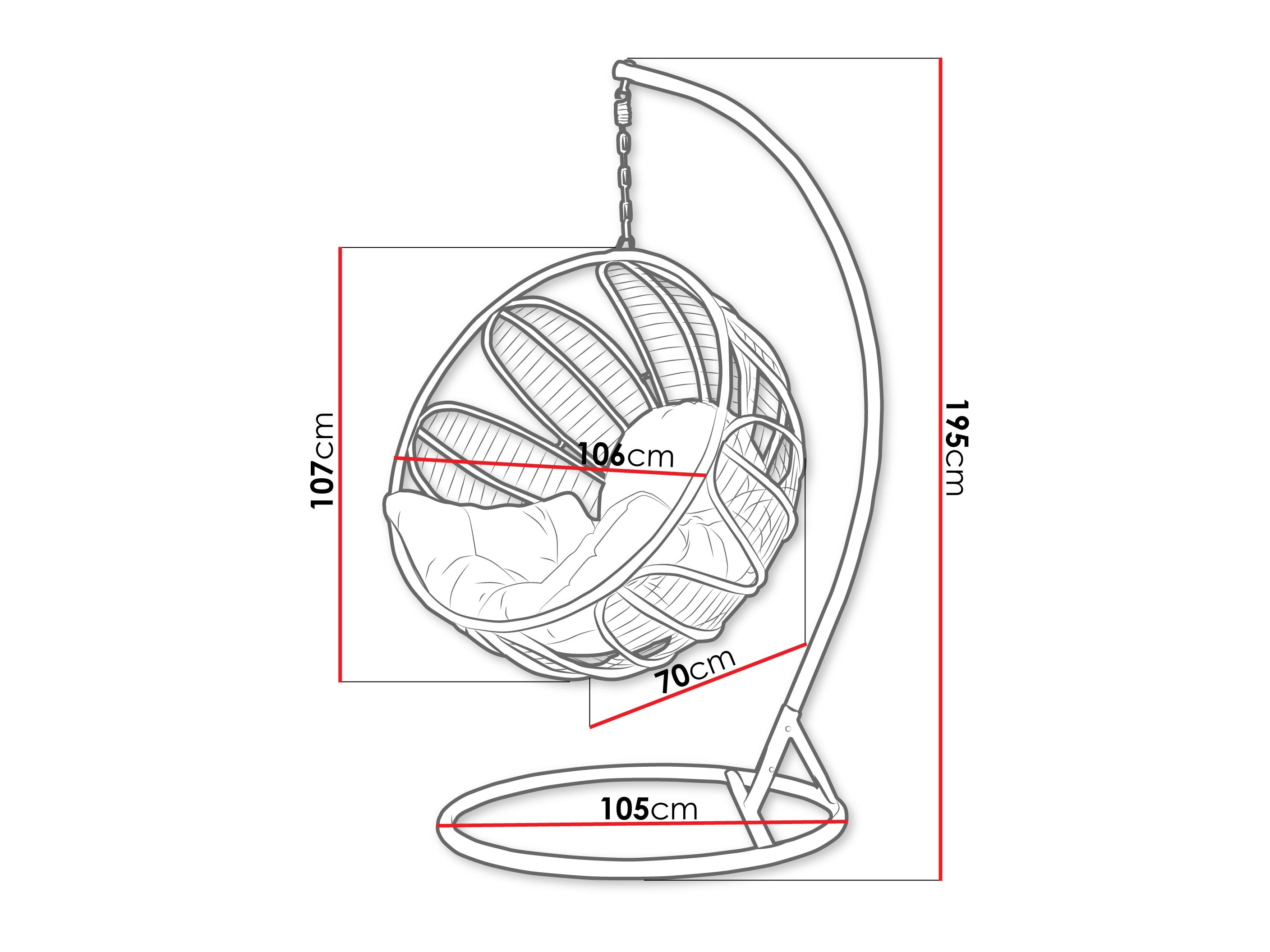 Градинска люлка Comfivo Ingenium (Бежов)