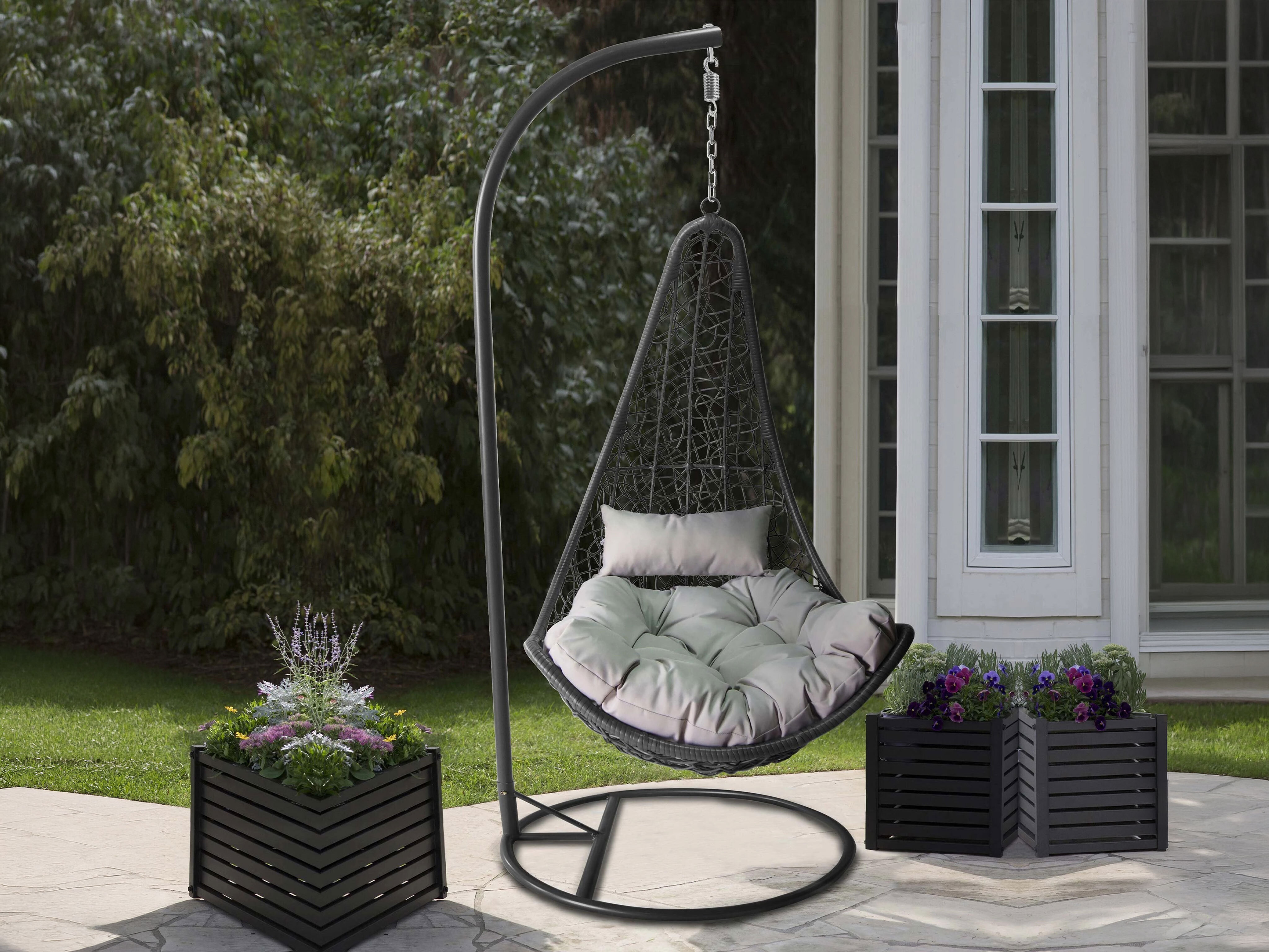 Градинска люлка Comfivo Figae (Сив)