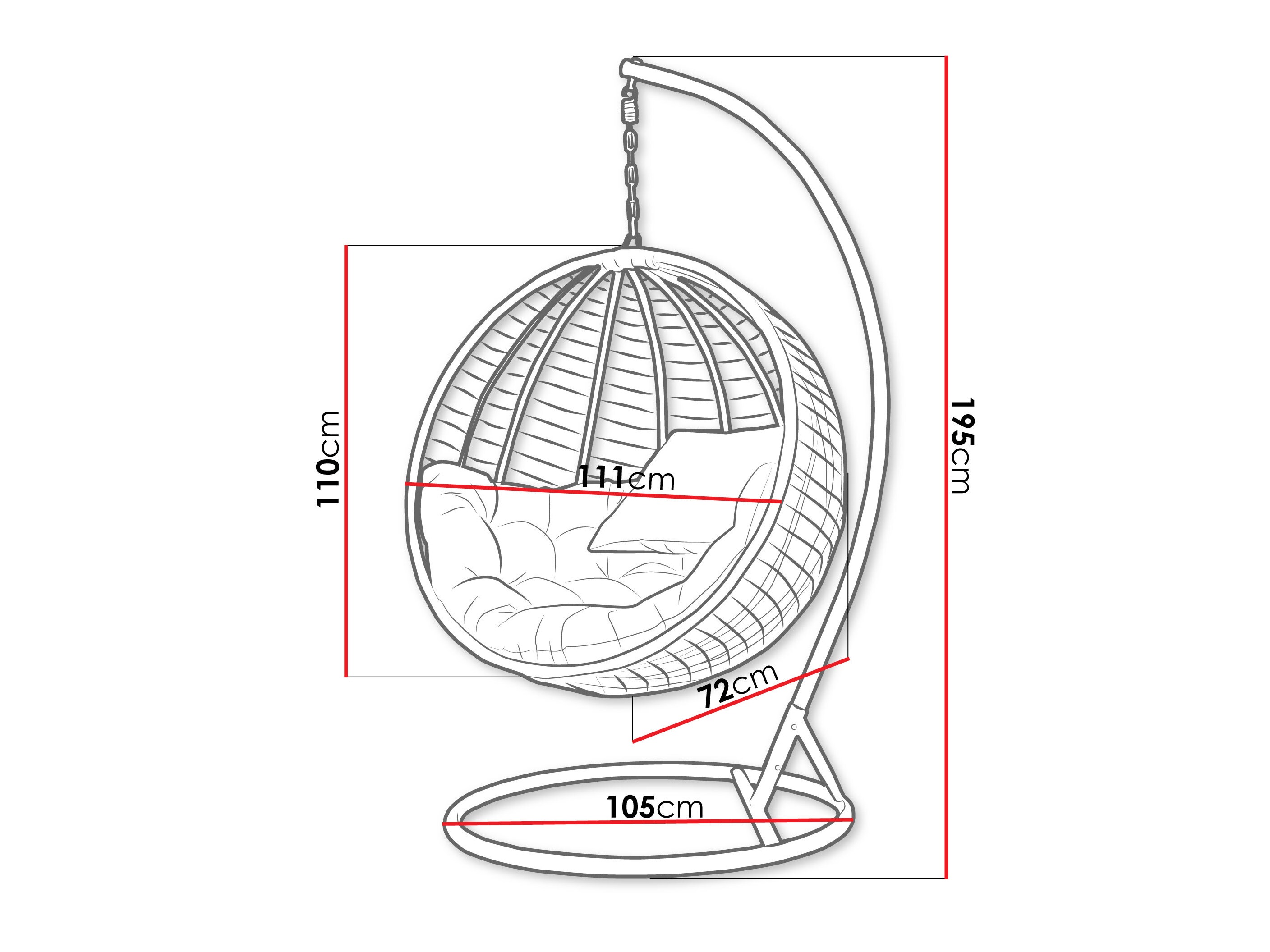 Градинска люлка Comfivo Hederis