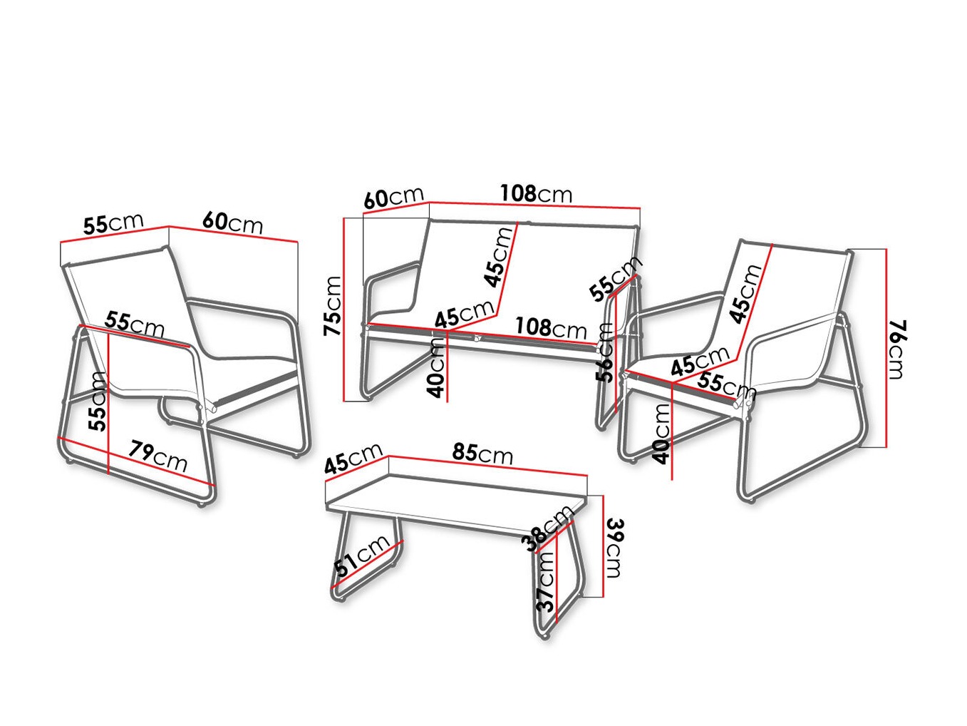 Градински комплект Aques