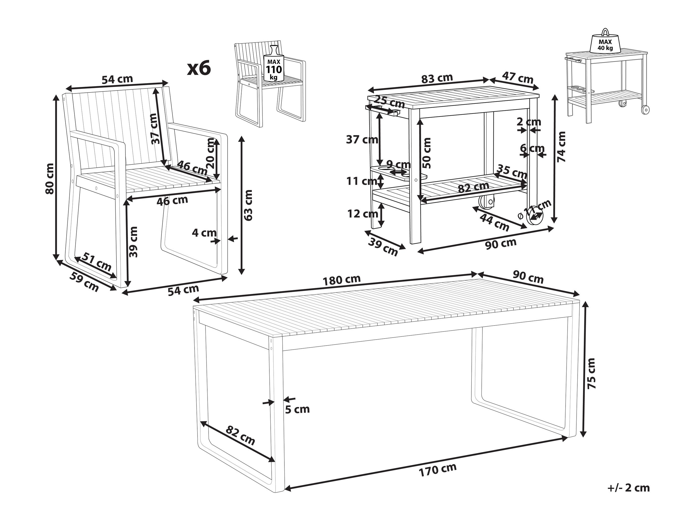 Градински комплект Berwyn 3229