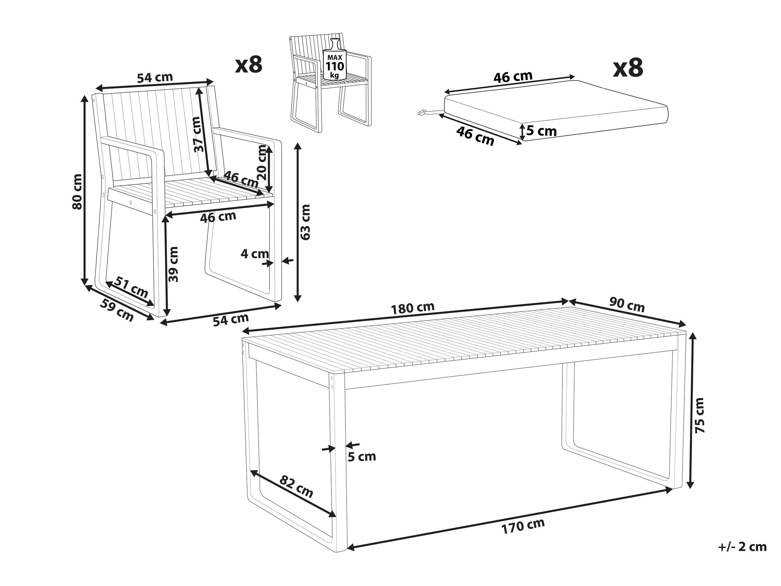 Градински комплект Berwyn 3235 (Зелен)
