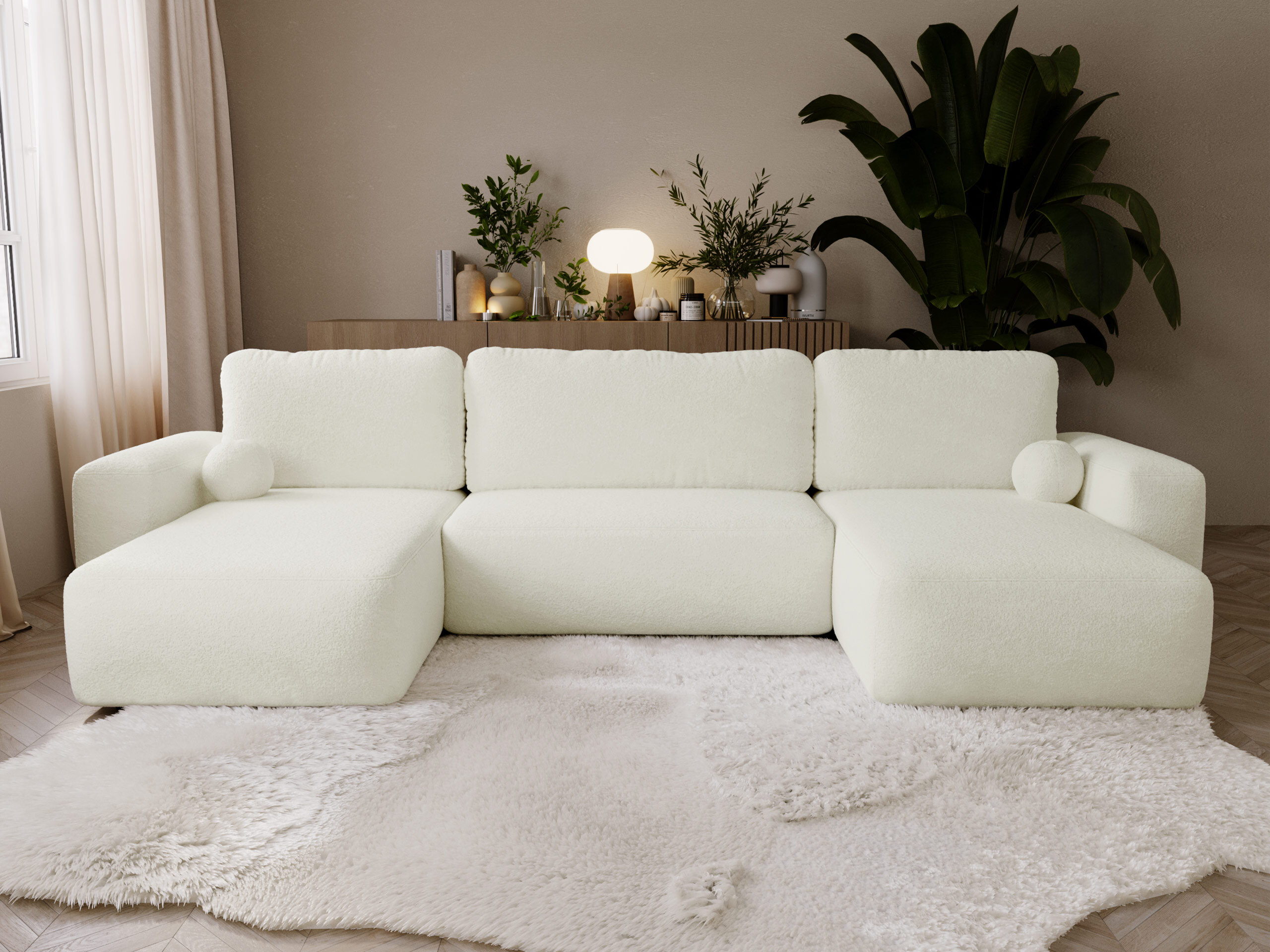 Ъглов диван TrendyNest Piscor (Coral 15)