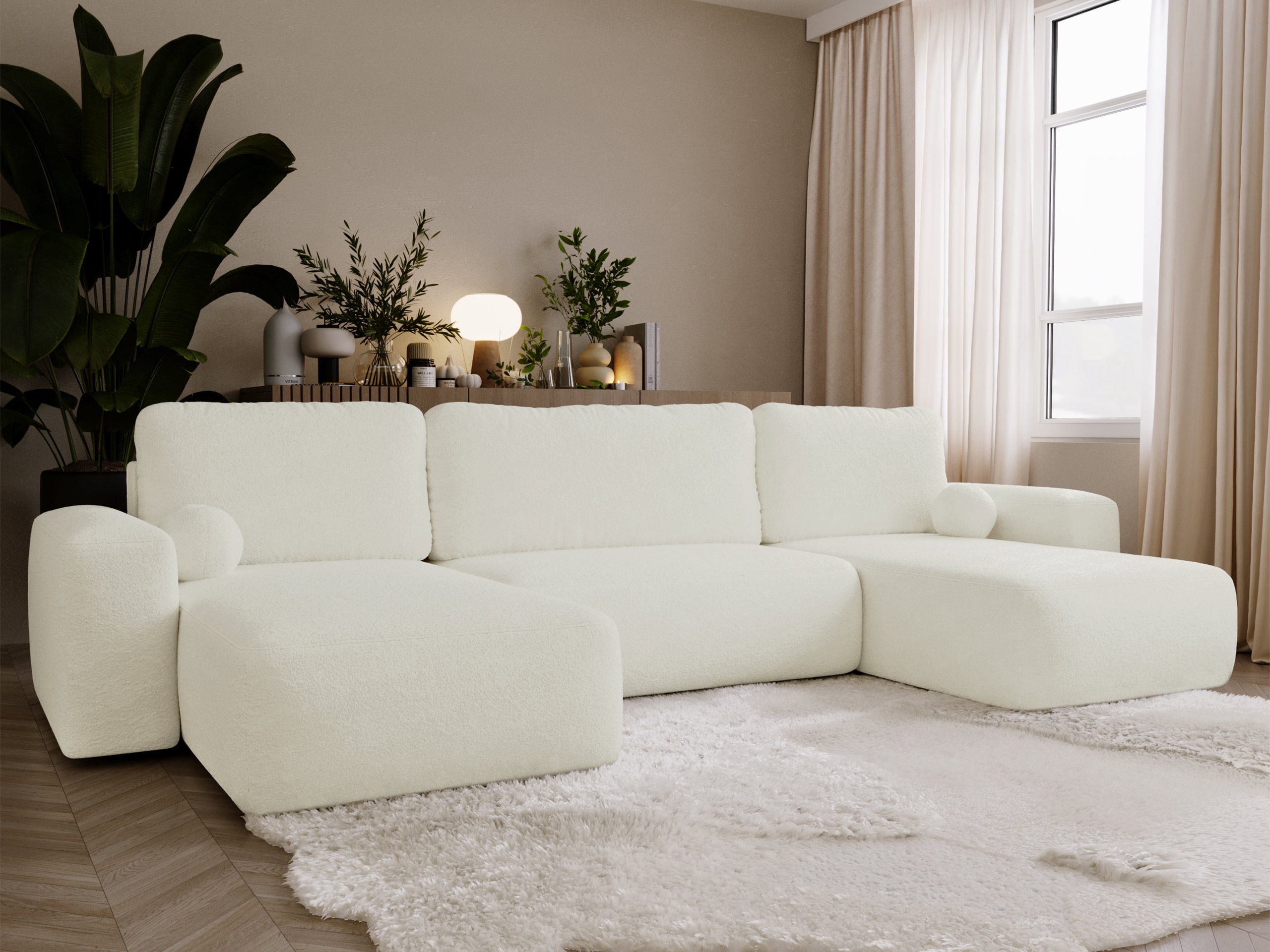 Ъглов диван TrendyNest Piscor (Coral 15)