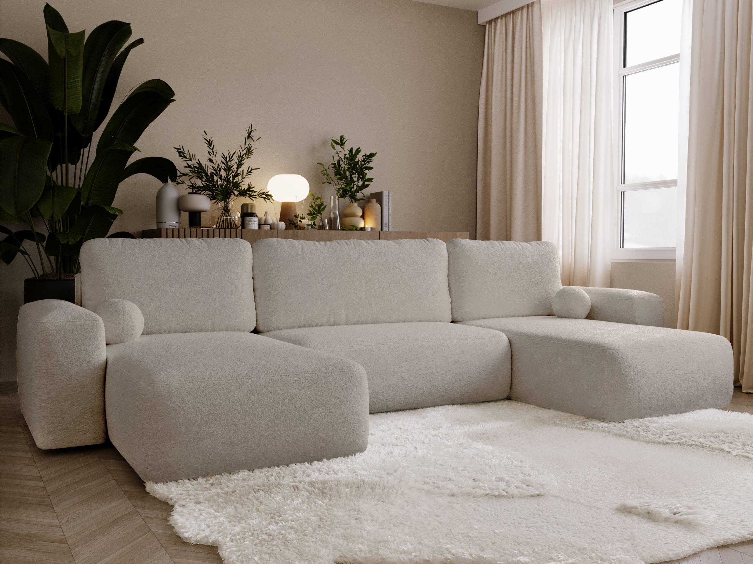 Ъглов диван TrendyNest Piscor (Coral 50)