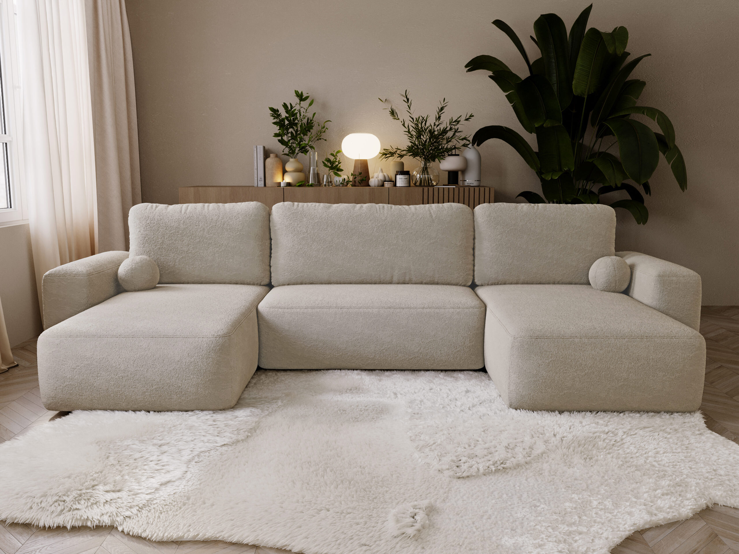 Ъглов диван TrendyNest Piscor (Coral 50)