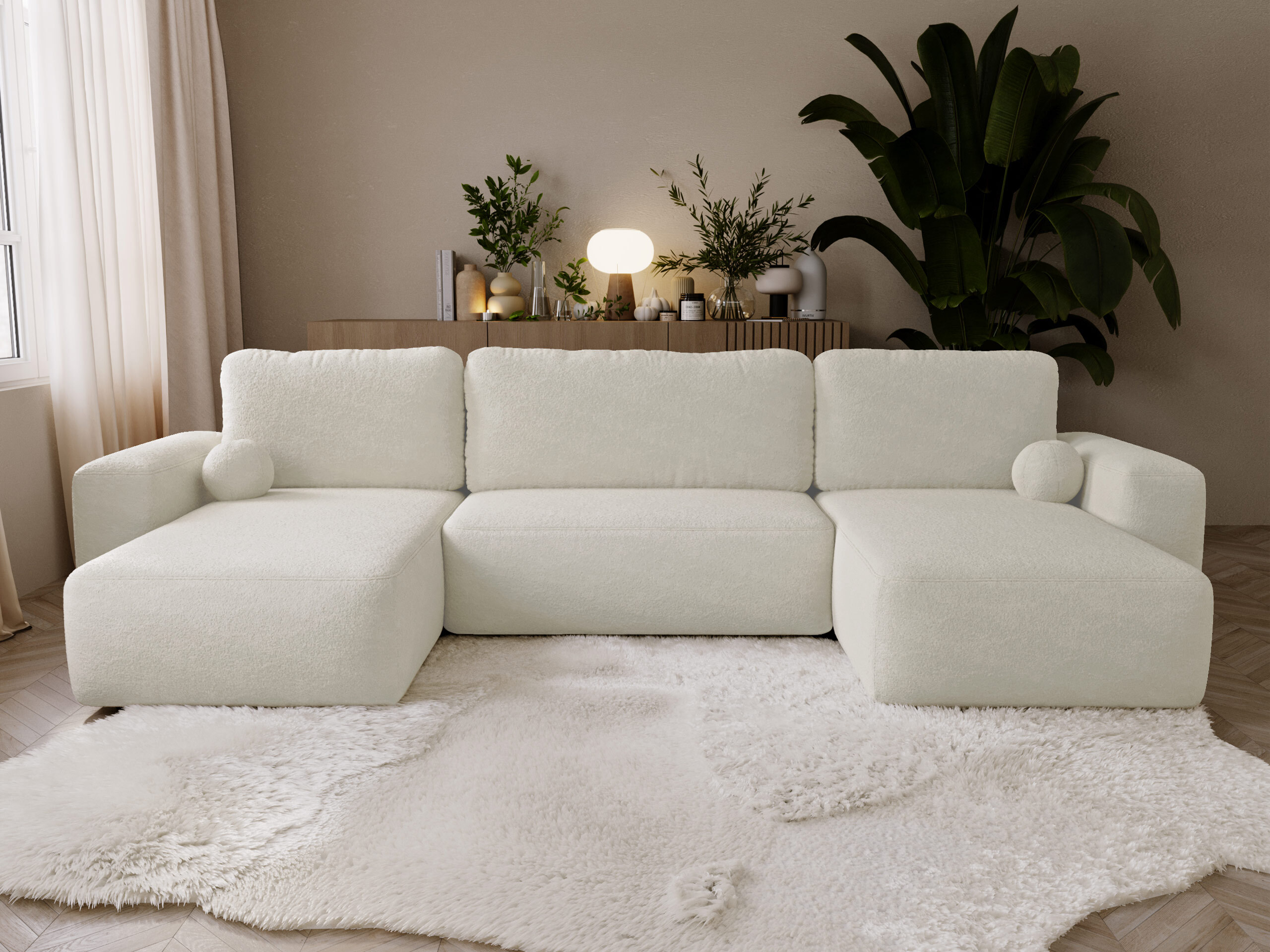 Ъглов диван TrendyNest Piscor (Coral 65)