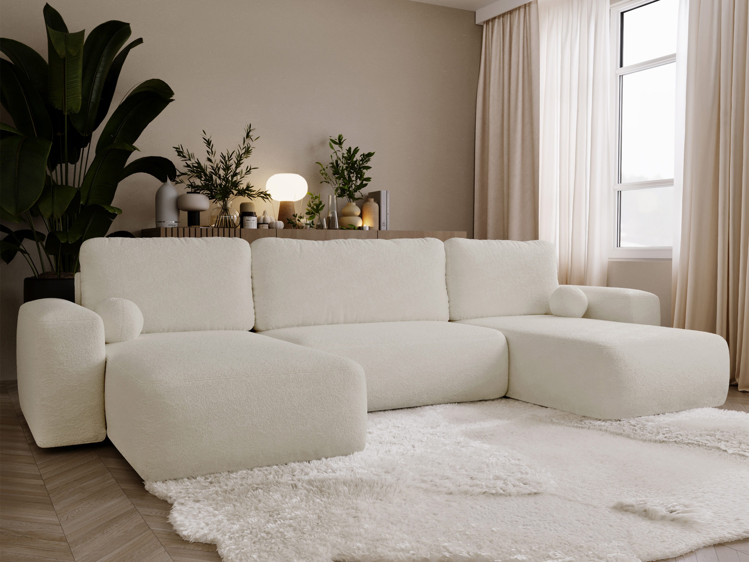 Ъглов диван TrendyNest Piscor (Coral 65)