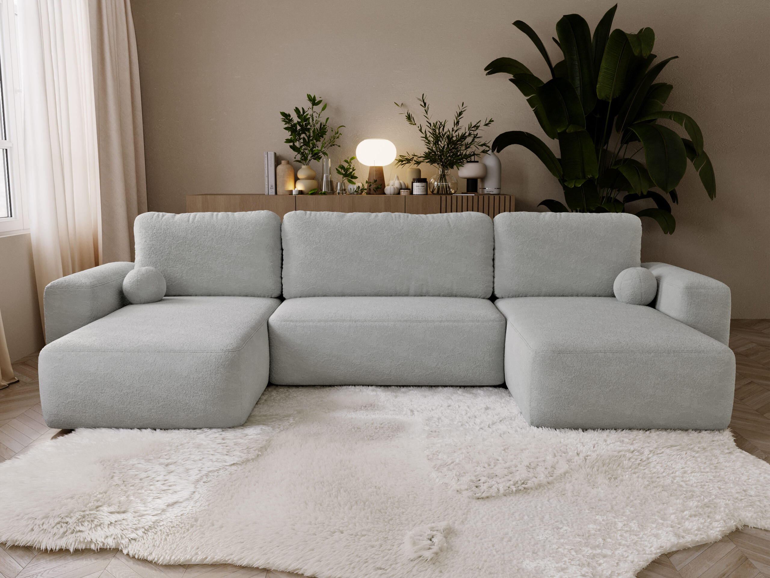 Ъглов диван TrendyNest Piscor (Coral 75)