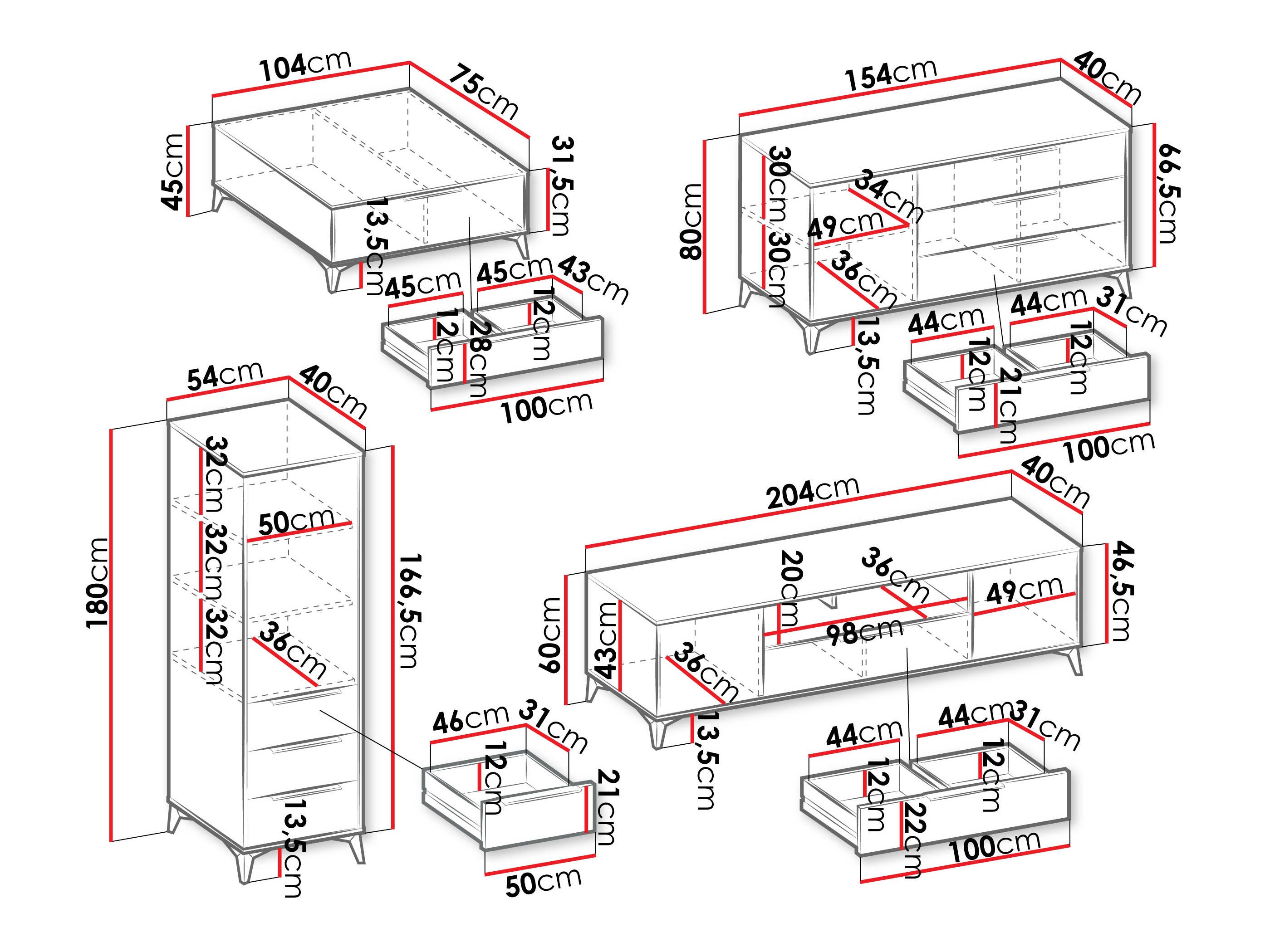Комплект за хол Comfivo Enoteo 108