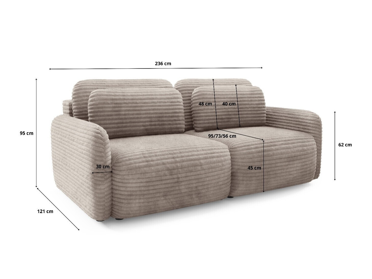 Разтегателен диван Franklin 216 (Ambience 1)