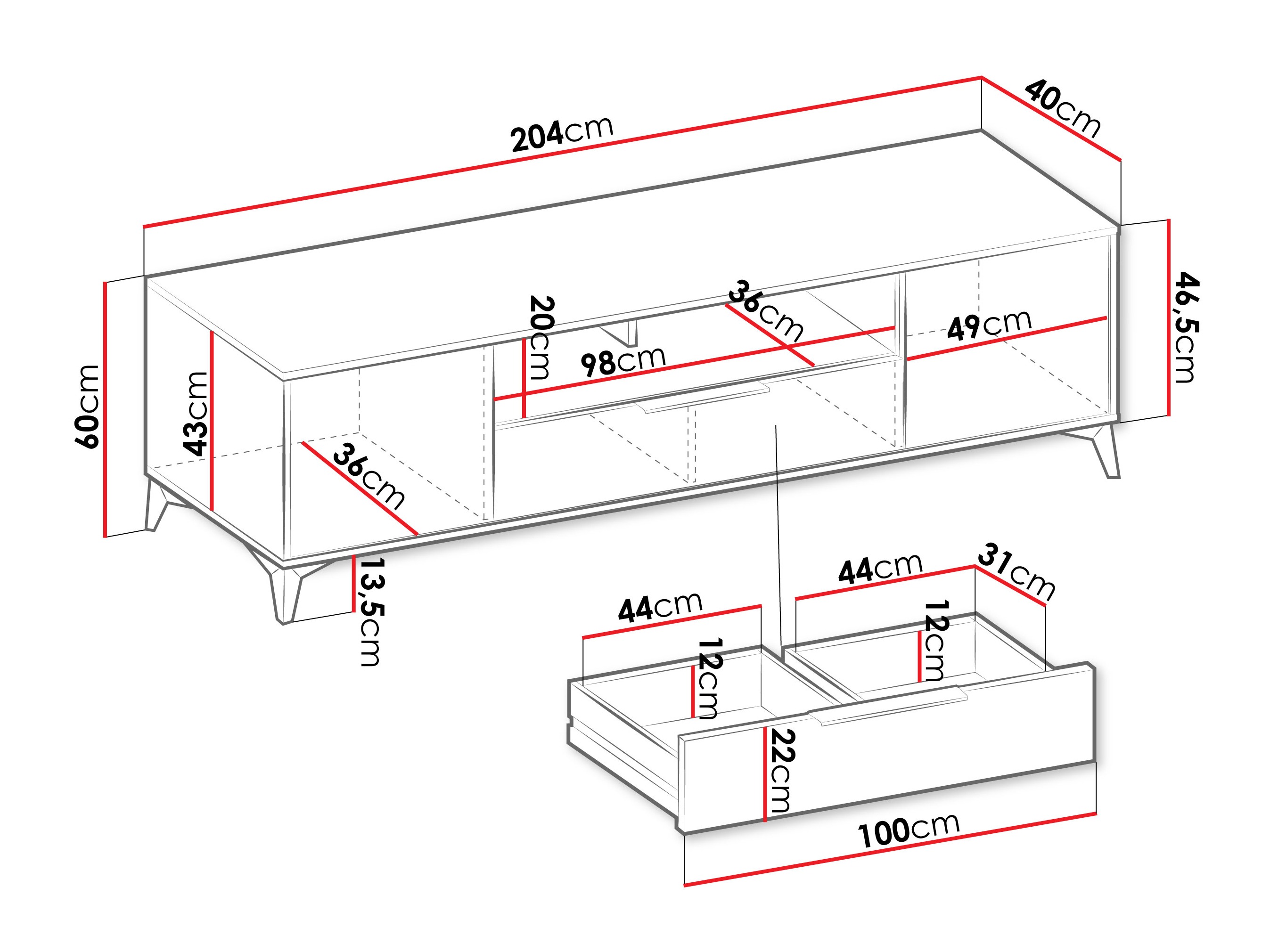 ТВ шкаф Comfivo Enoteo 106