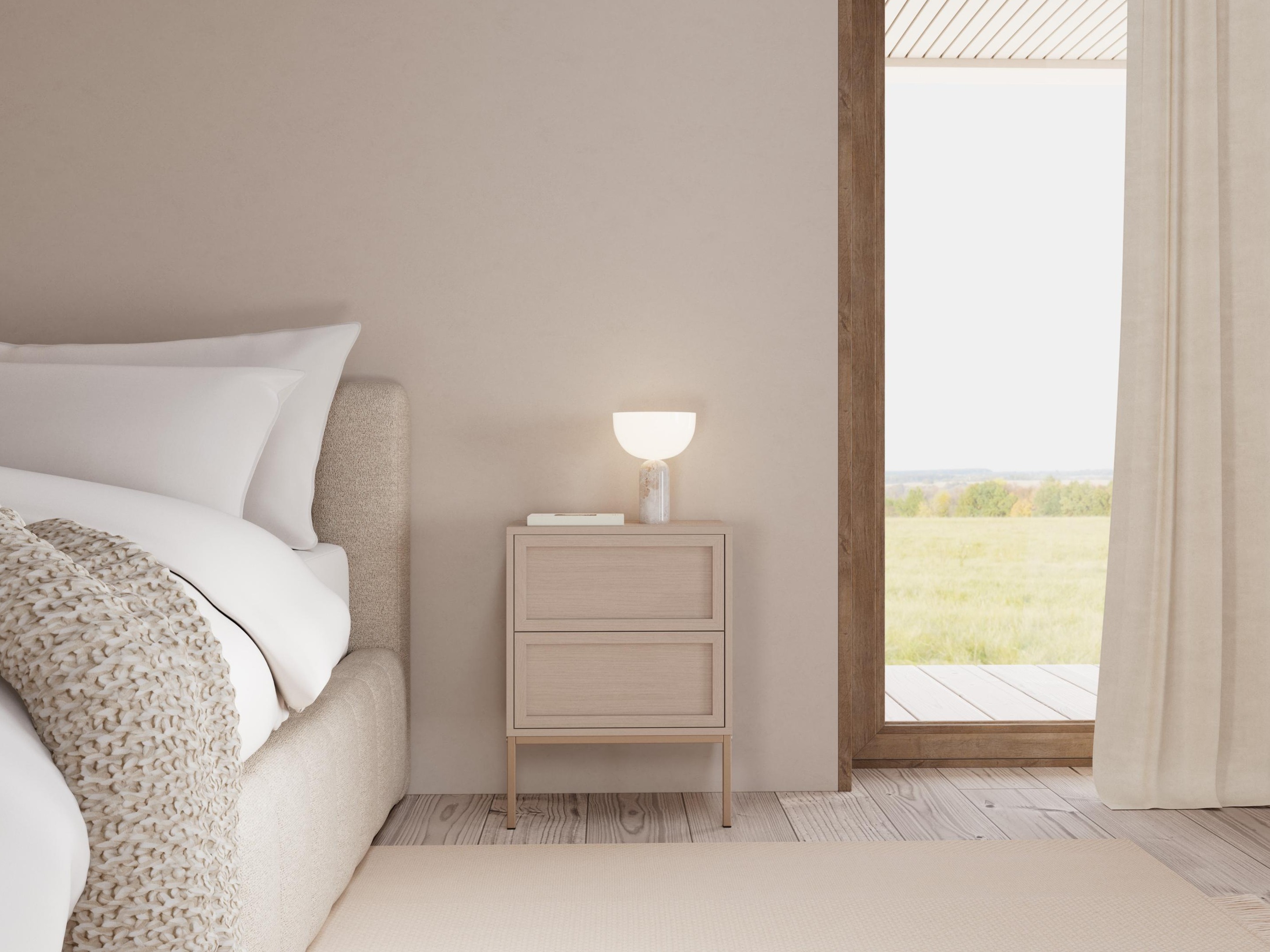 Нощно шкафче Norsica 1050 (Сив)