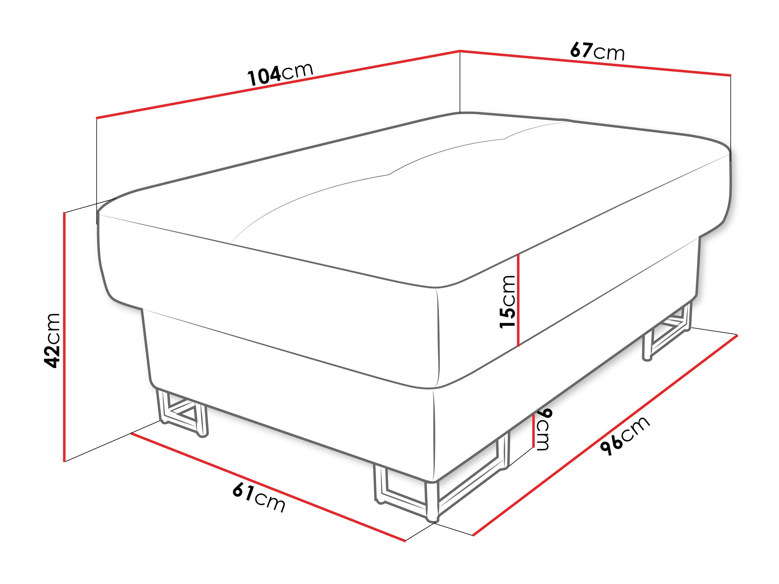 Тапицирана пейка Comfivo Ruta (Margo 227.09)