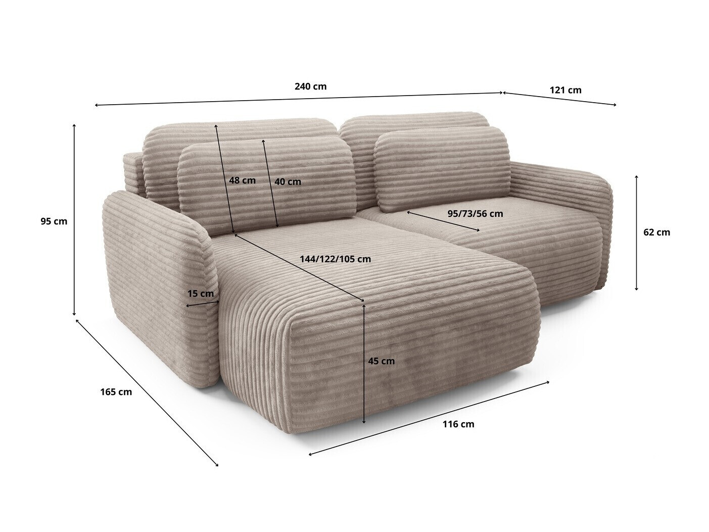 Ъглов диван Franklin 217 (Ambience 1)