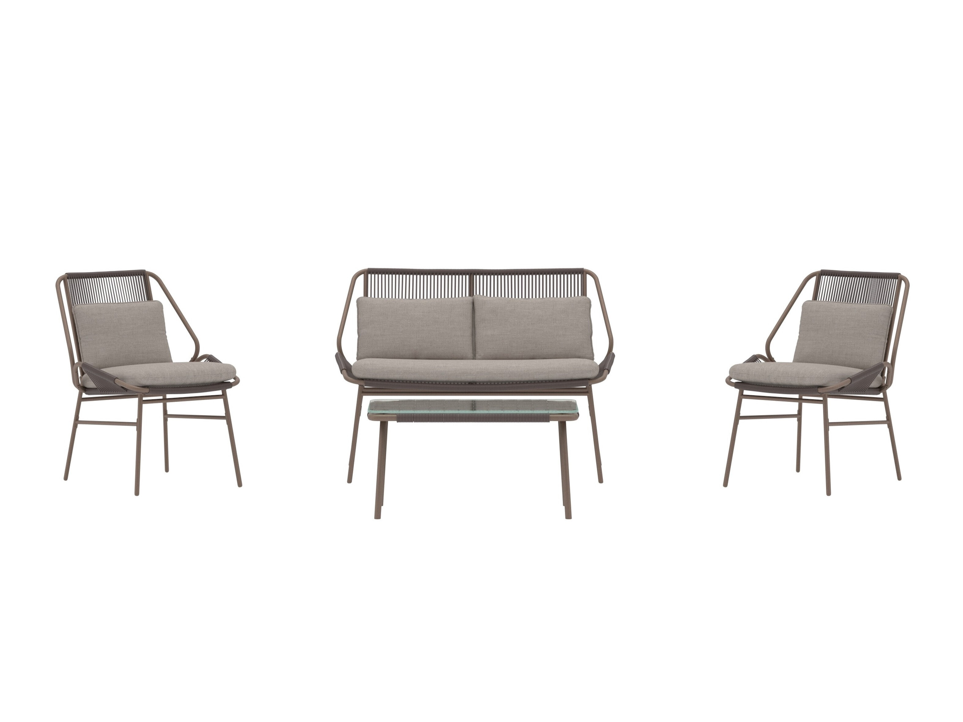 Градински комплект Dallas 5169 (Кафяв + Бежов)