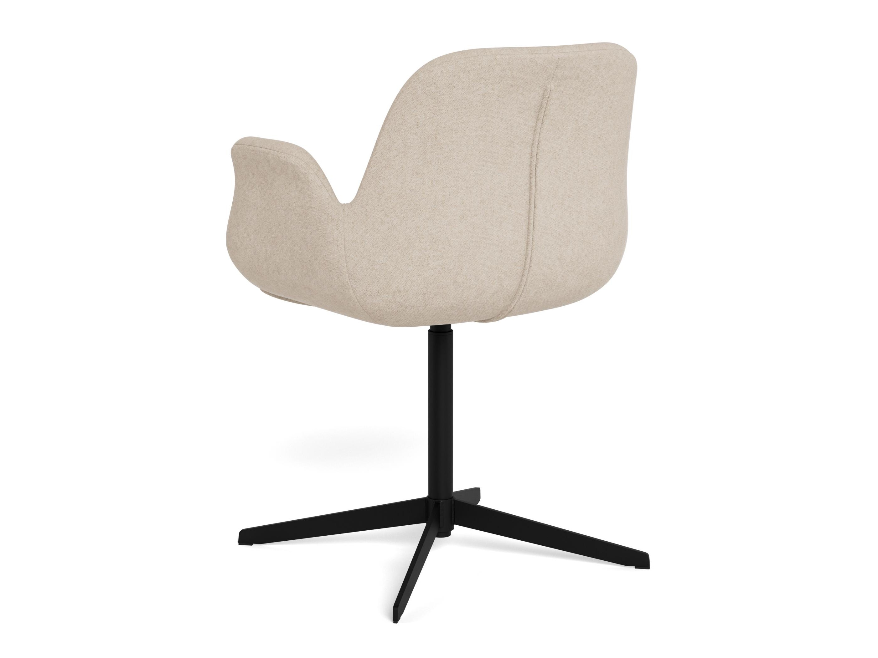 Стол Norsica 1058 (Черен + Светлокафяво)