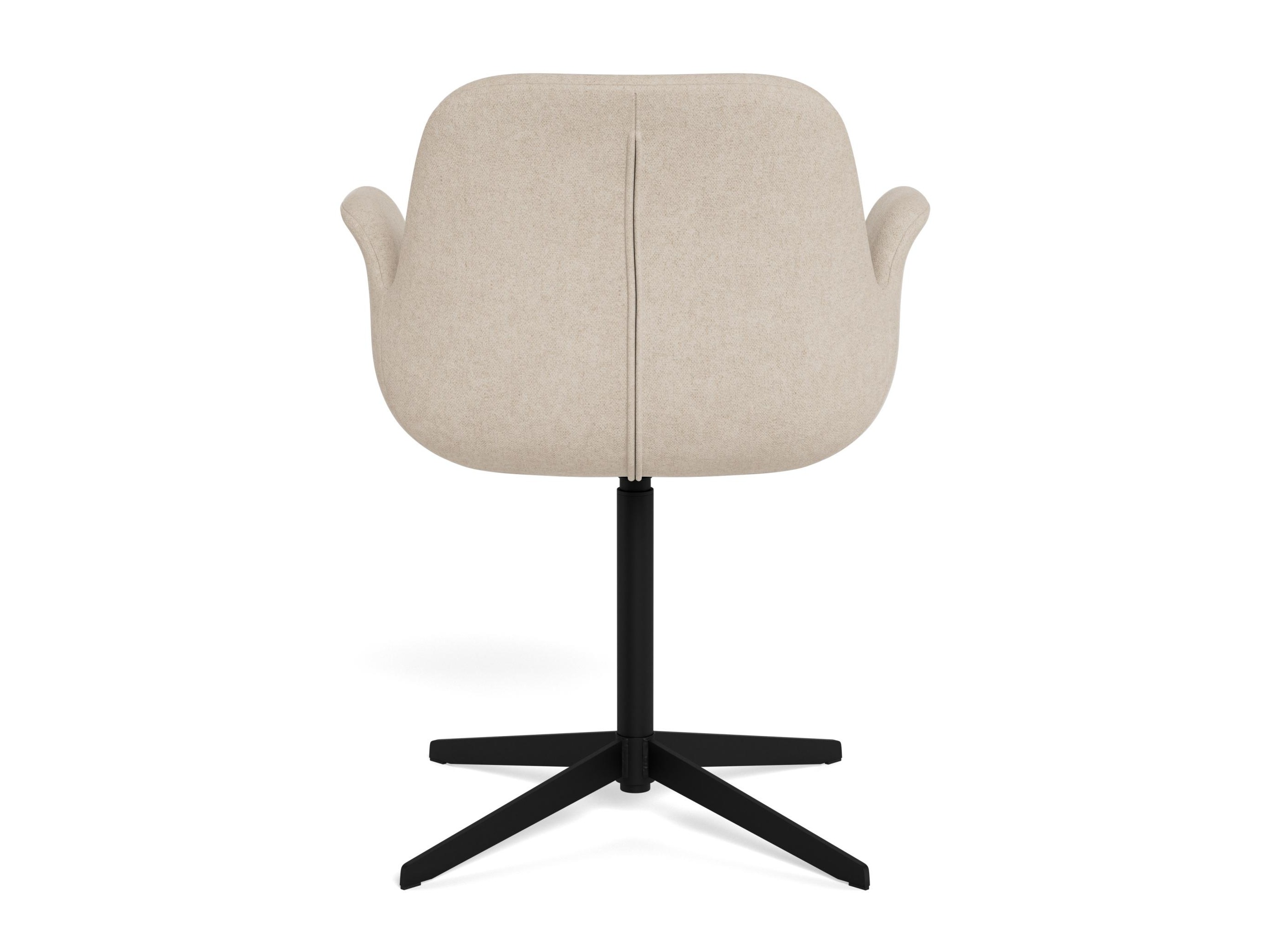 Стол Norsica 1058 (Черен + Светлокафяво)