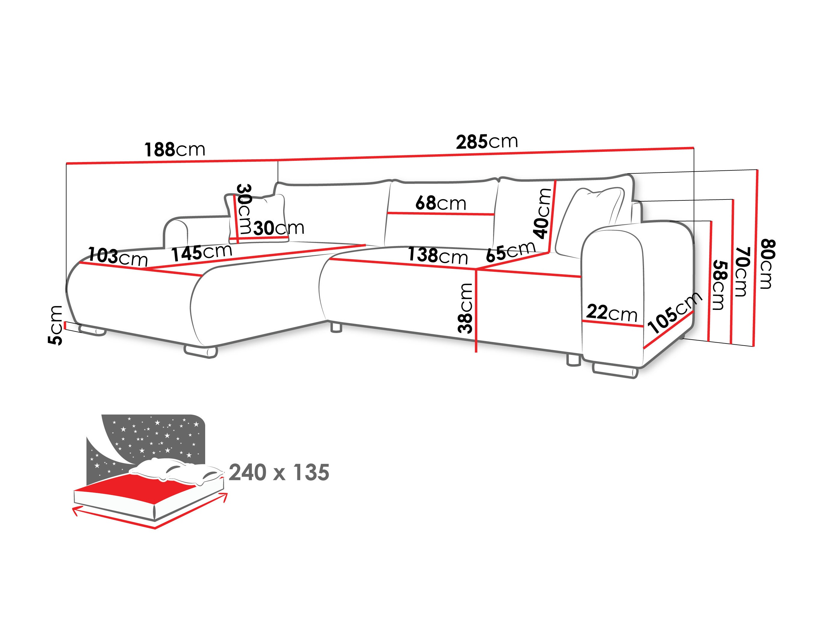 Ъглов диван Comfivo Consors (Poso 100)