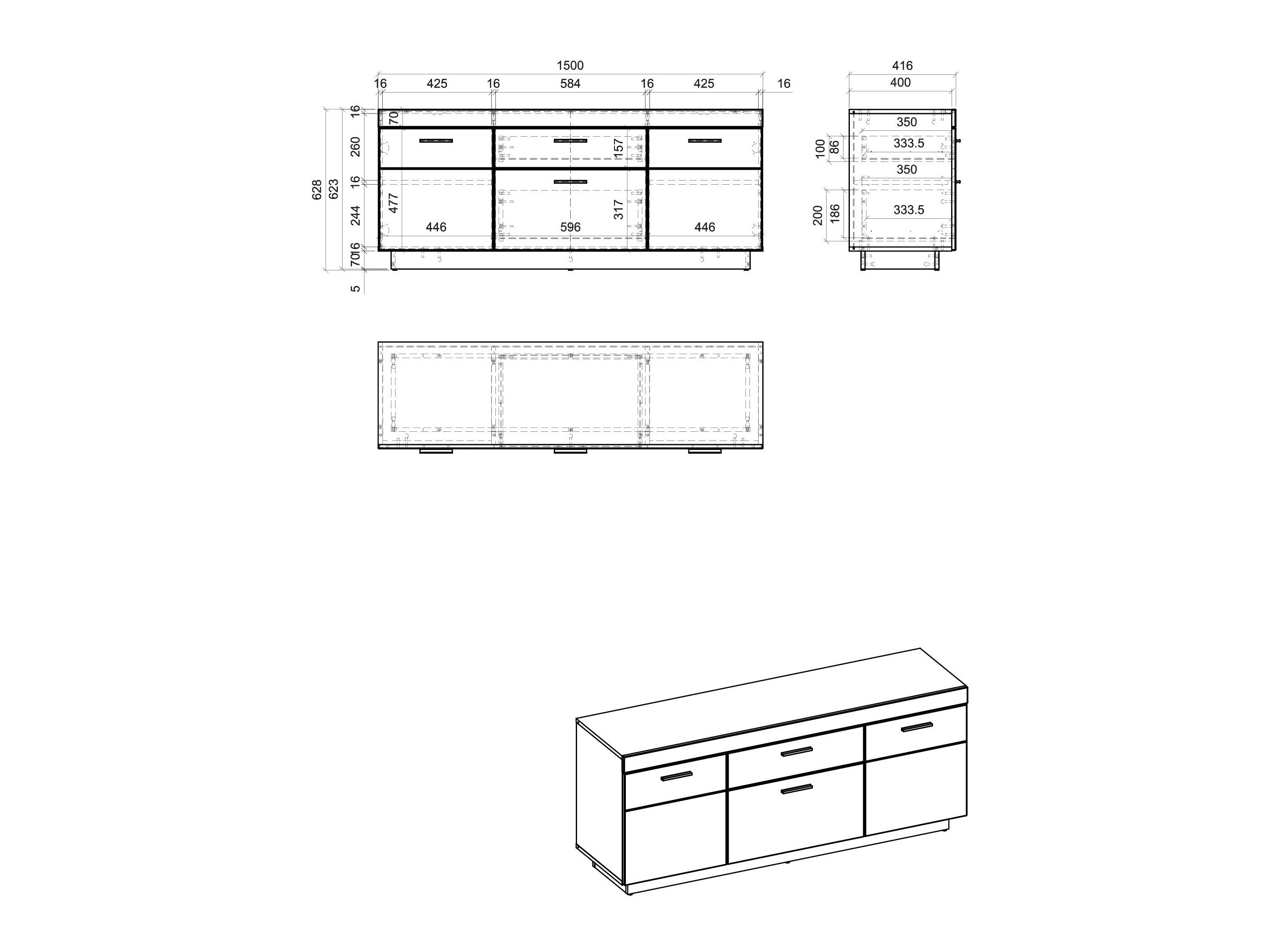 ТВ шкаф Balelbu 100
