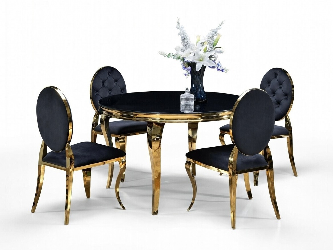 Маса и столове за трапезария Houston 1828 (Черен)