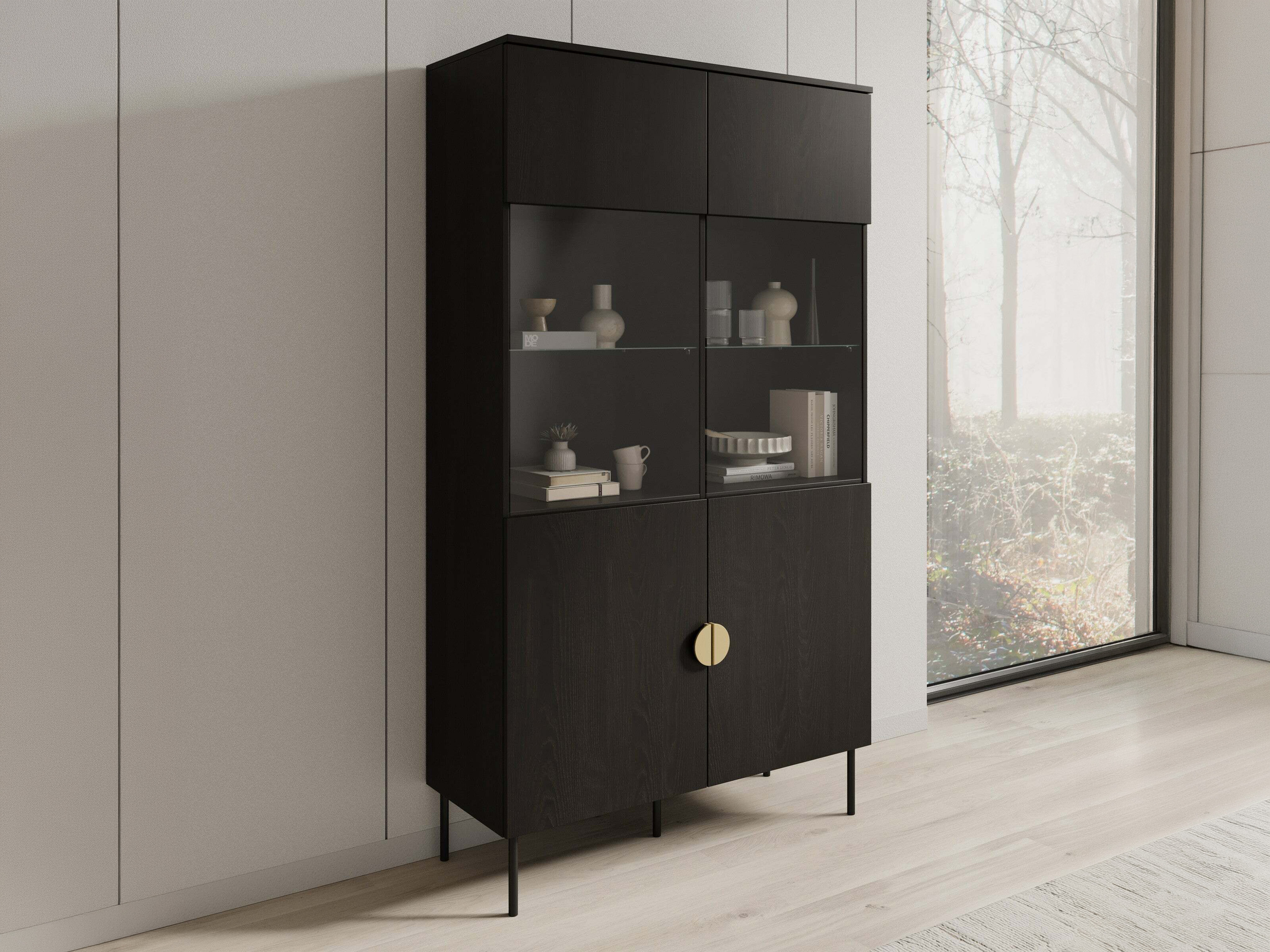 Етажерка Morsono 104 (Черен)