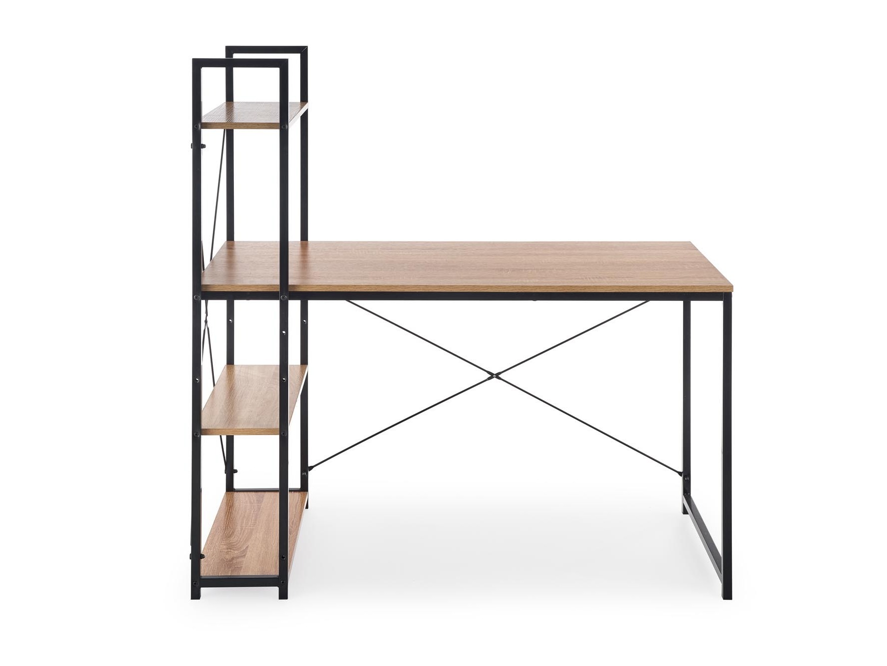 Офис бюро Houston 1888 (Сонома дъб + Черен)