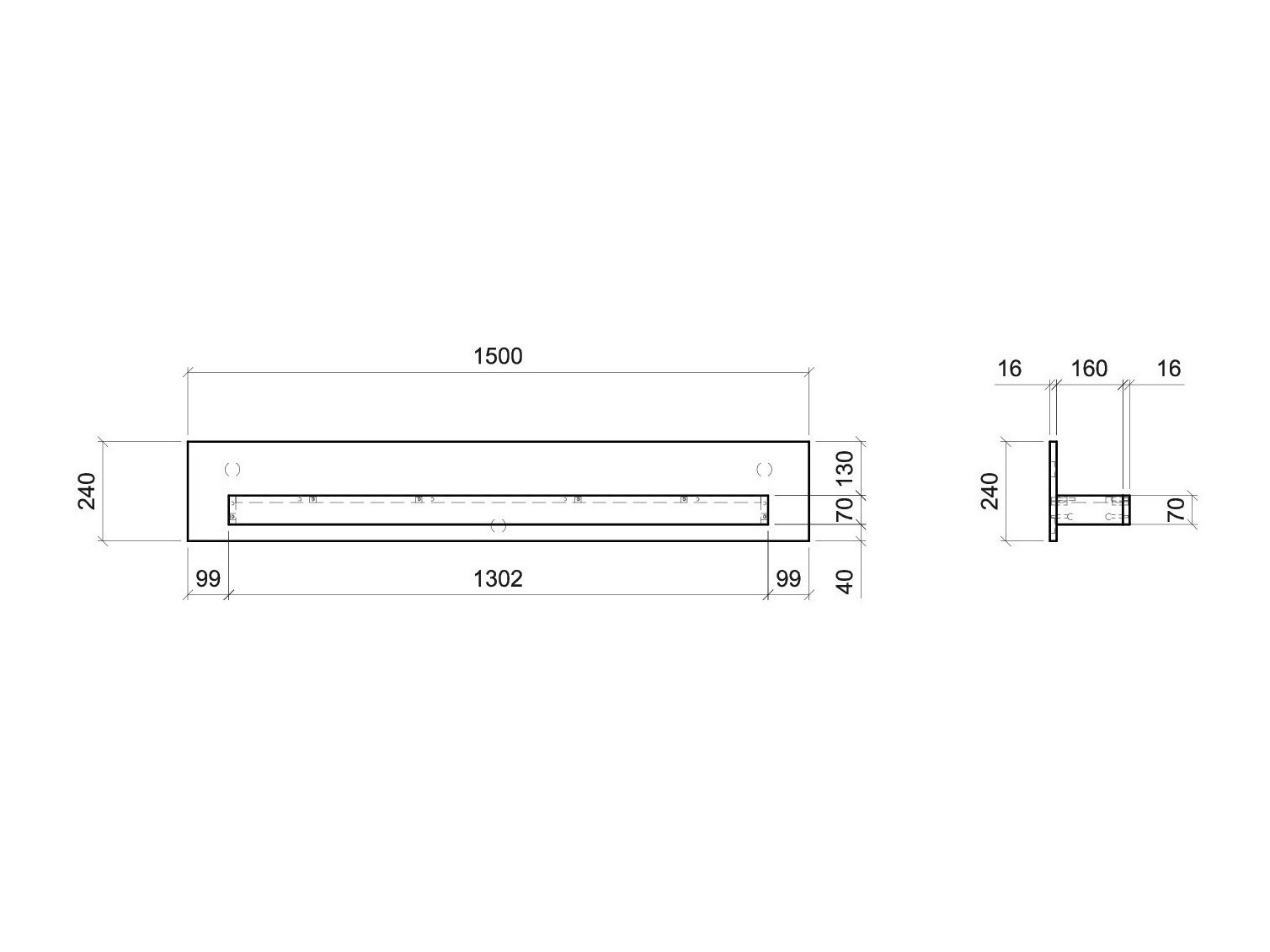 Стенна етажерка Balelbu 107