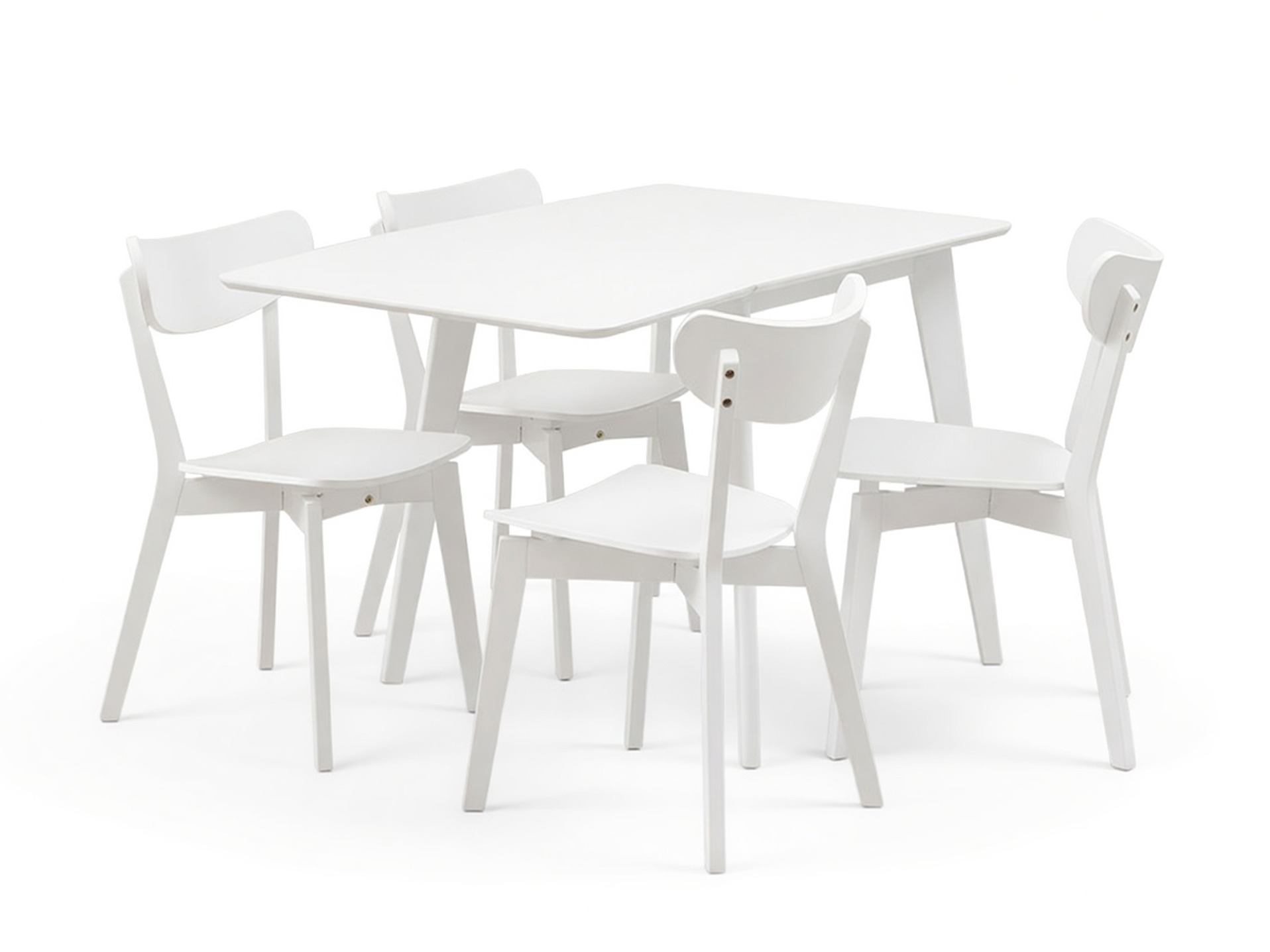 Маса и столове за трапезария Norsica 710 (Бял)