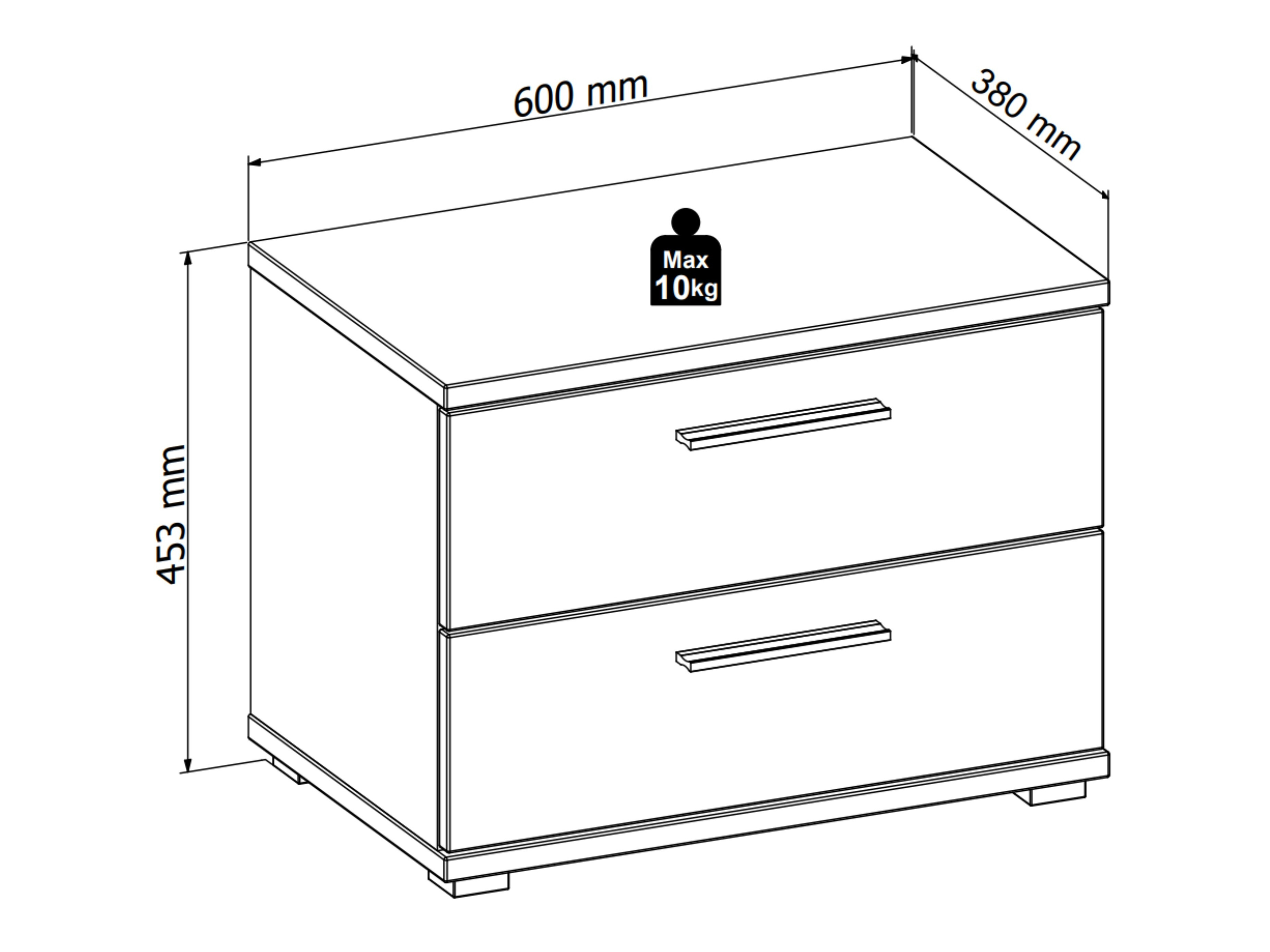 Нощно шкафче Livcali 100 (Artisan дъб + Кашмир)