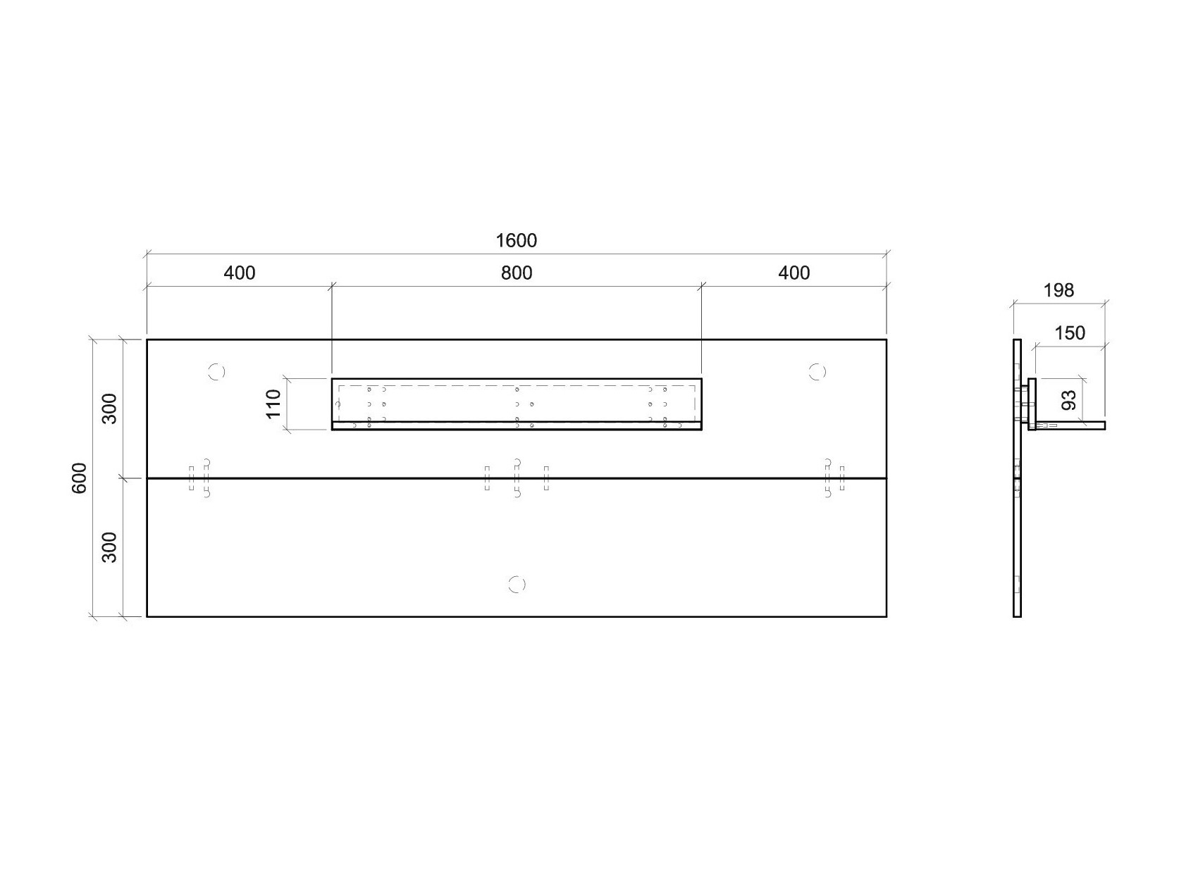 Стенна етажерка Salsalo 108