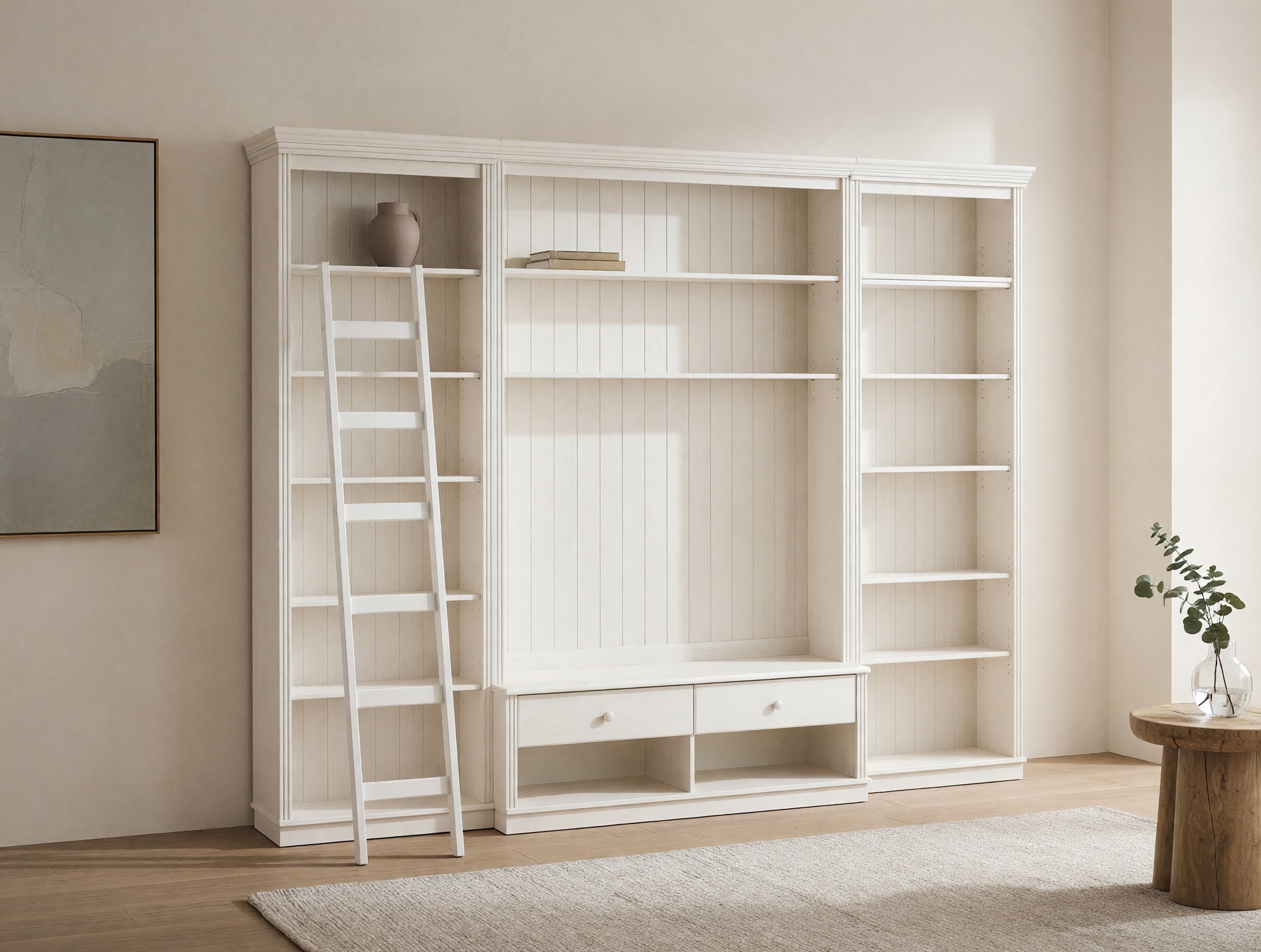 Комплект за хол Saltoro 108 (Бял)