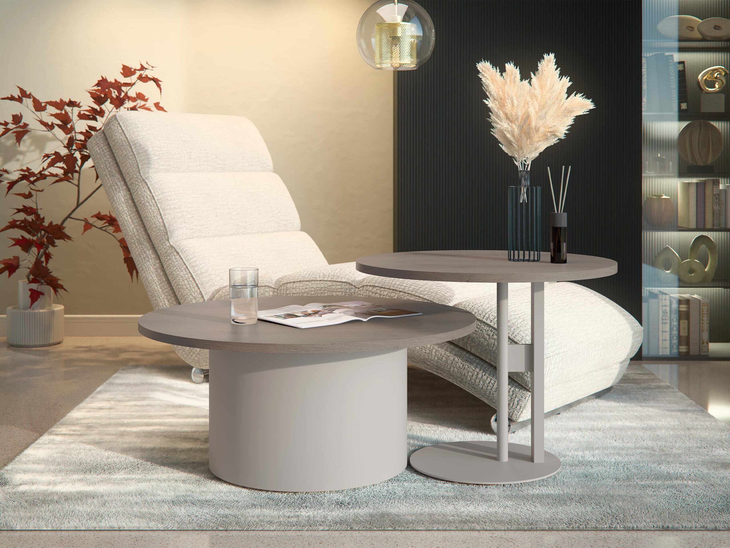 Комплект масички за кафе Oswego 160 (Дъб)