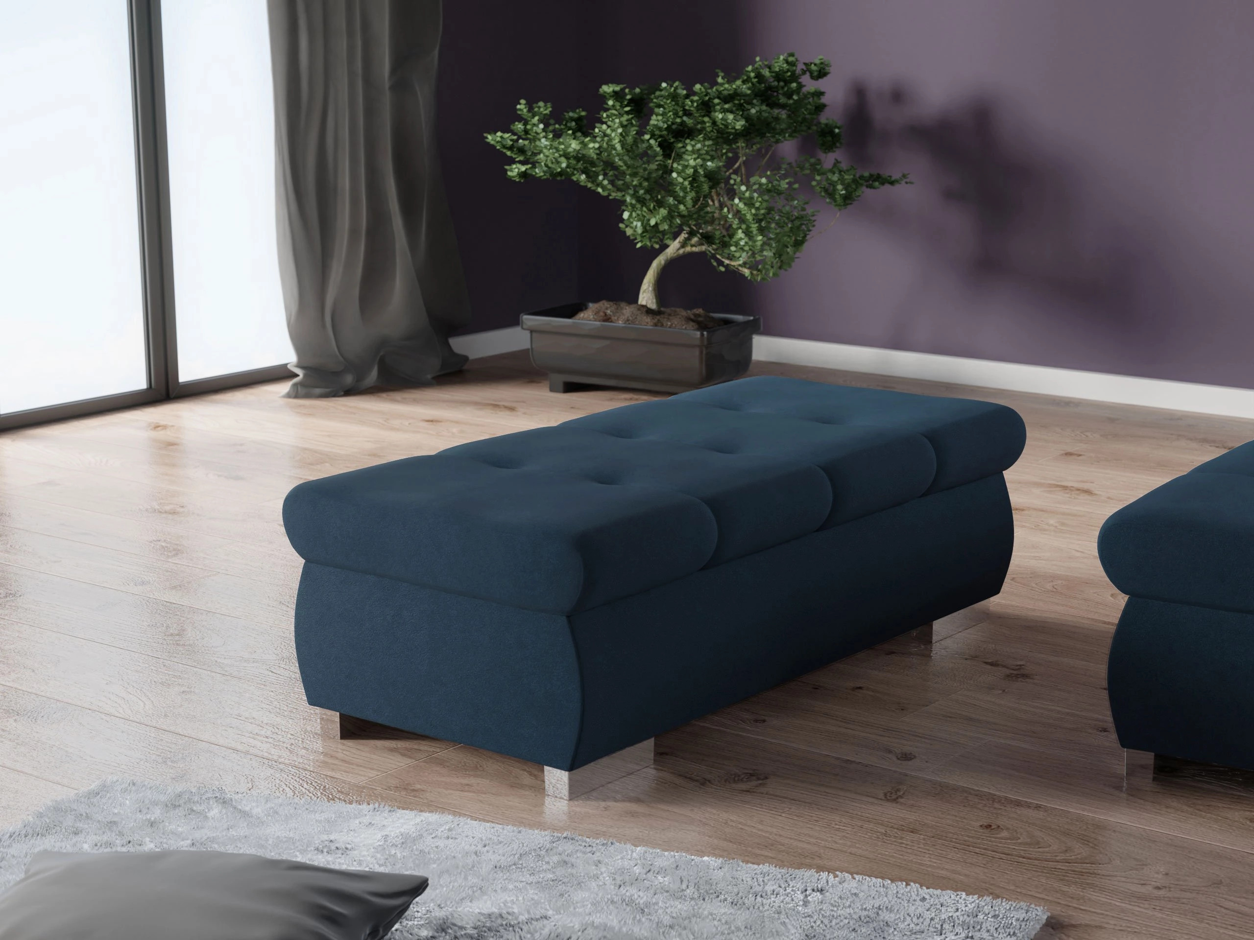 Тапицирана пейка Comfivo Nitor I (Uttario Velvet 2967)