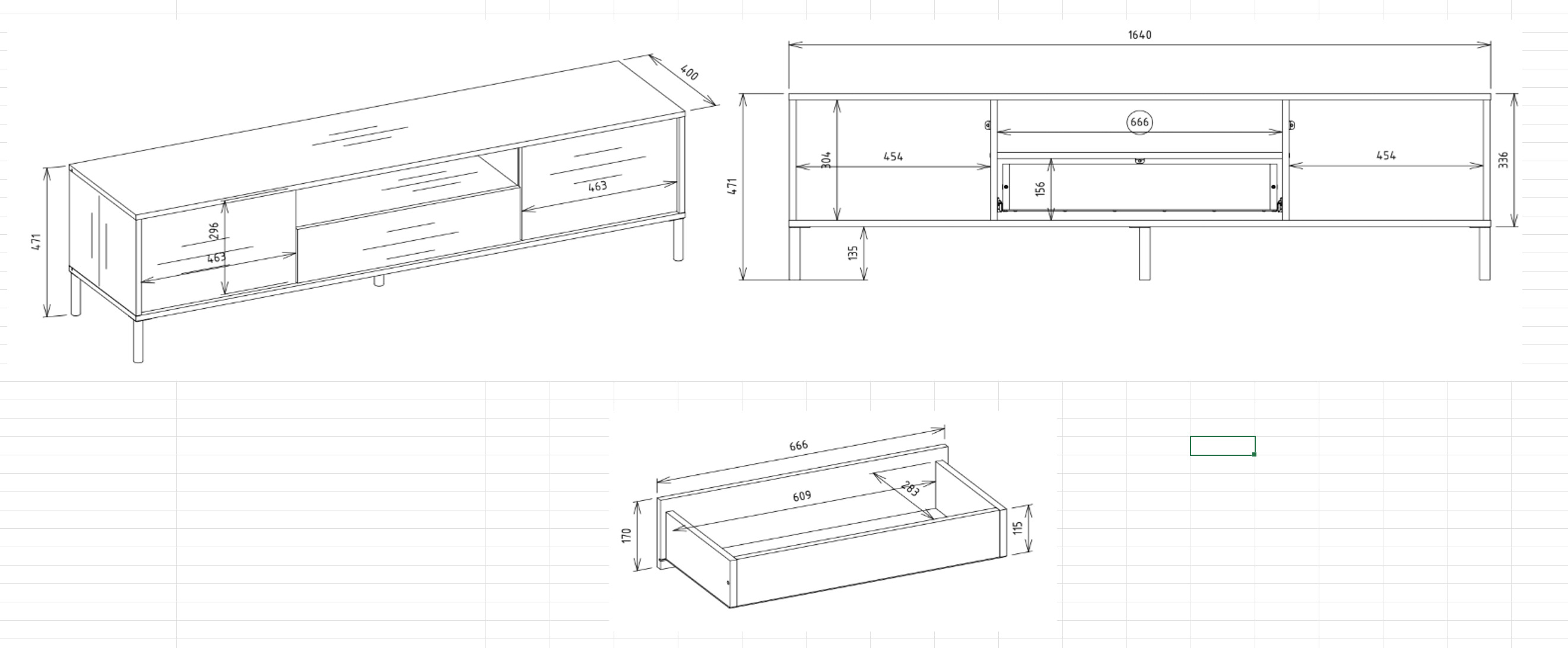 ТВ шкаф Orlsone 100 (Artisan дъб + Черен)