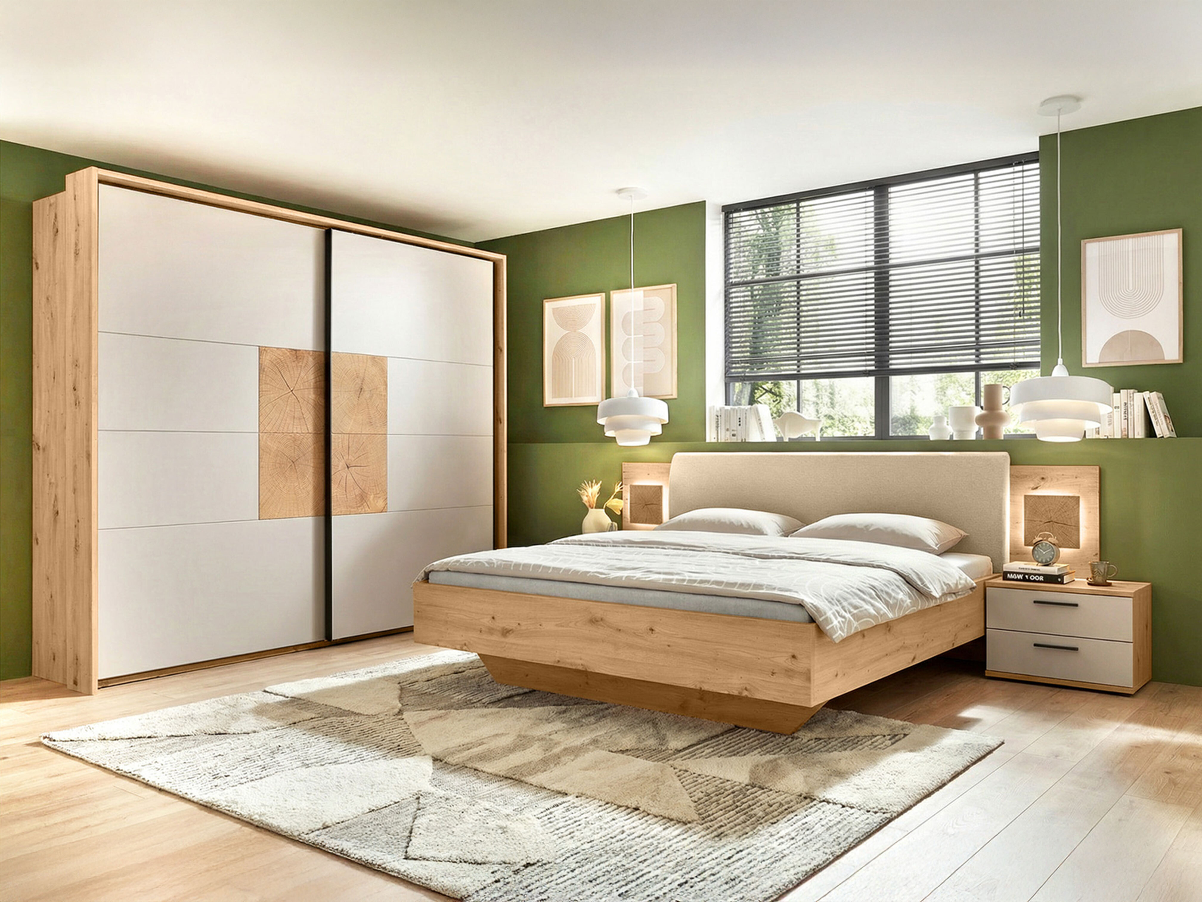 Гардероб Livcali 103 (Artisan дъб + Кашмир)