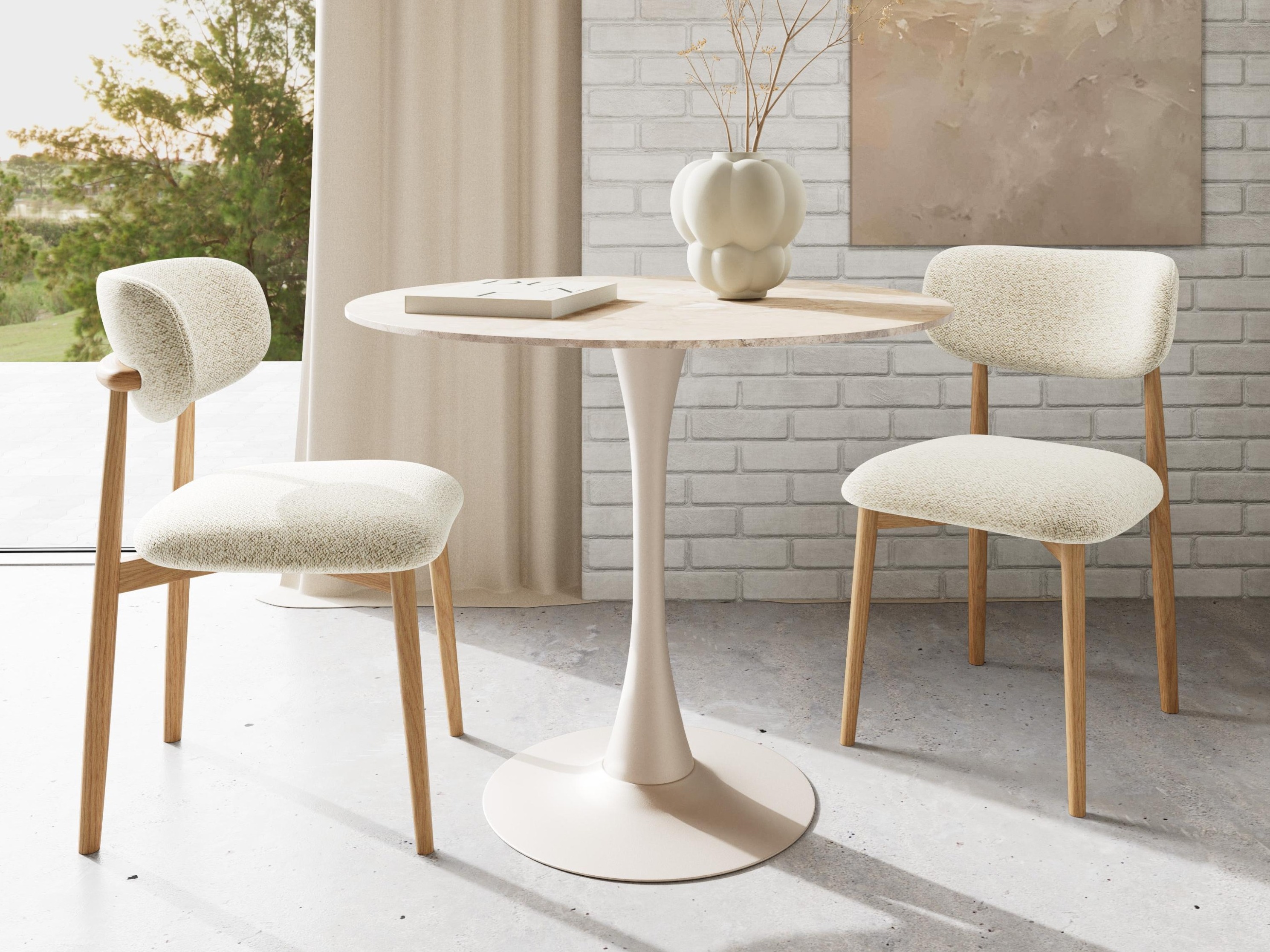 Стол Norsica 1060 (Дъб + Бежов)