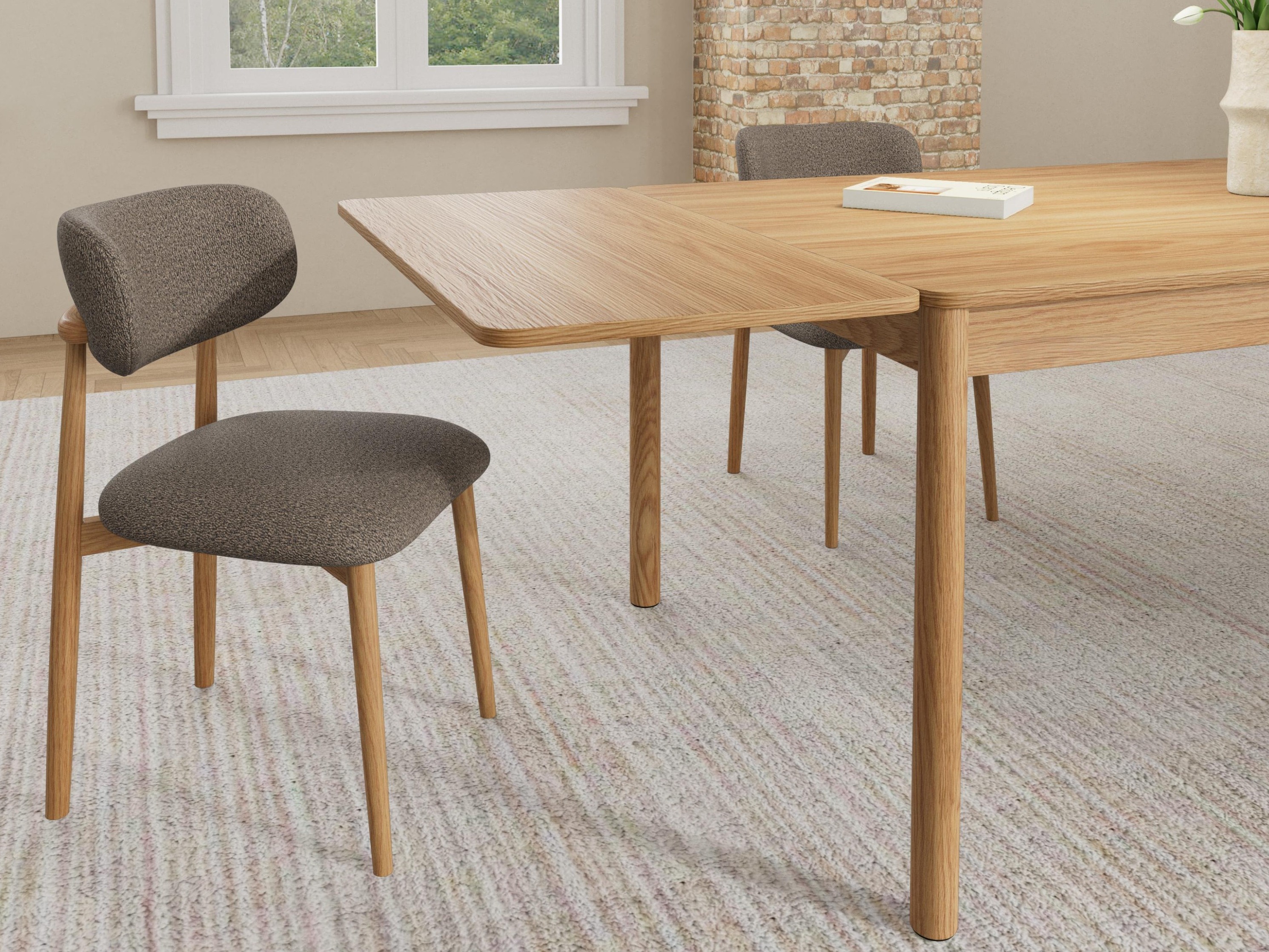 Стол Norsica 1060 (Дъб + Taupe)