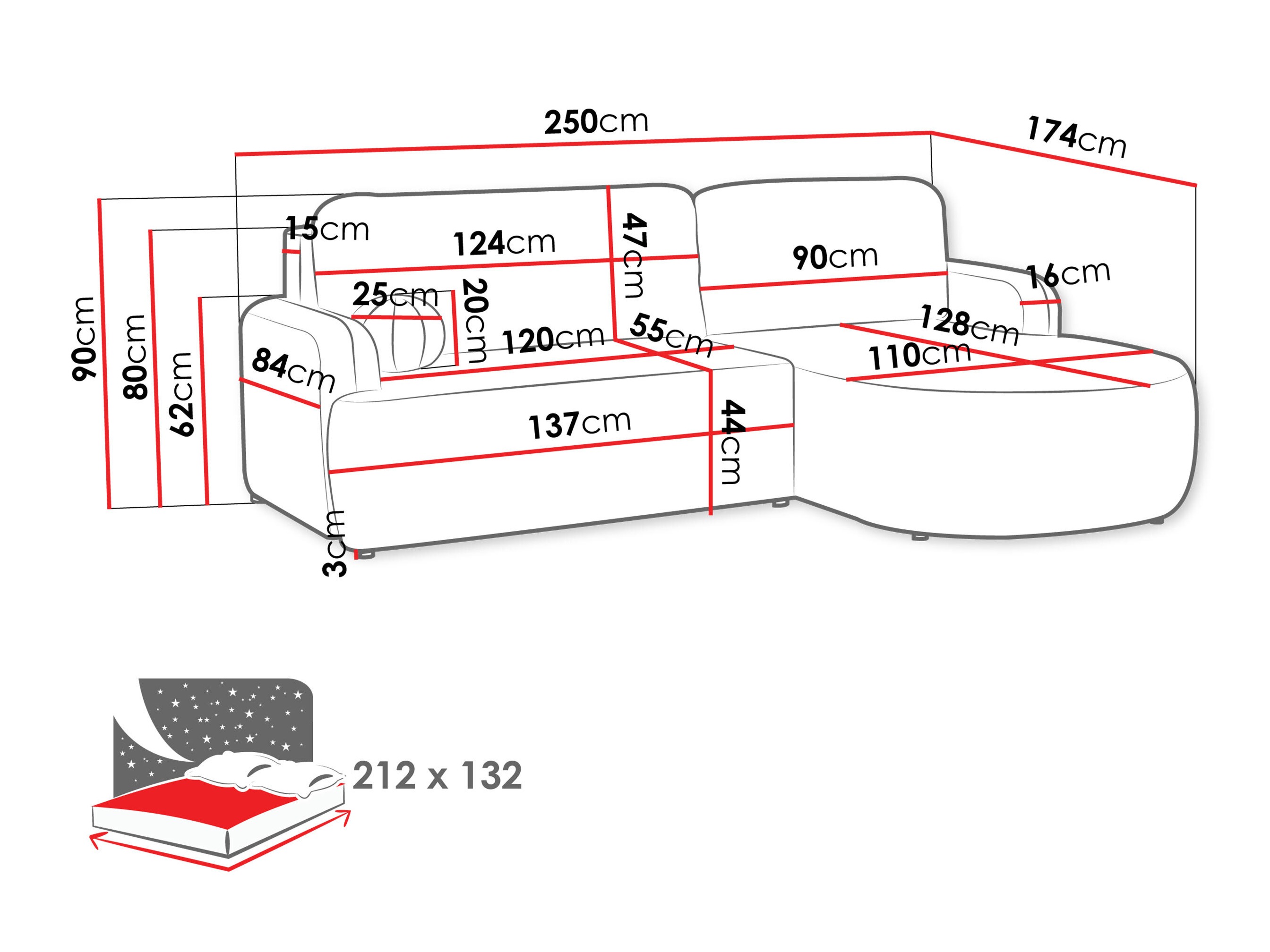 Ъглов диван Comfivo 532 (Lumo 65)