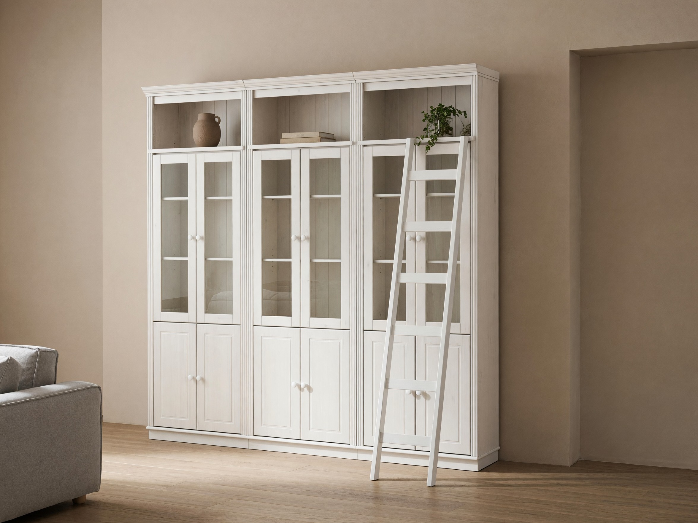 Комплект етажерки Saltoro 130 (Бял)