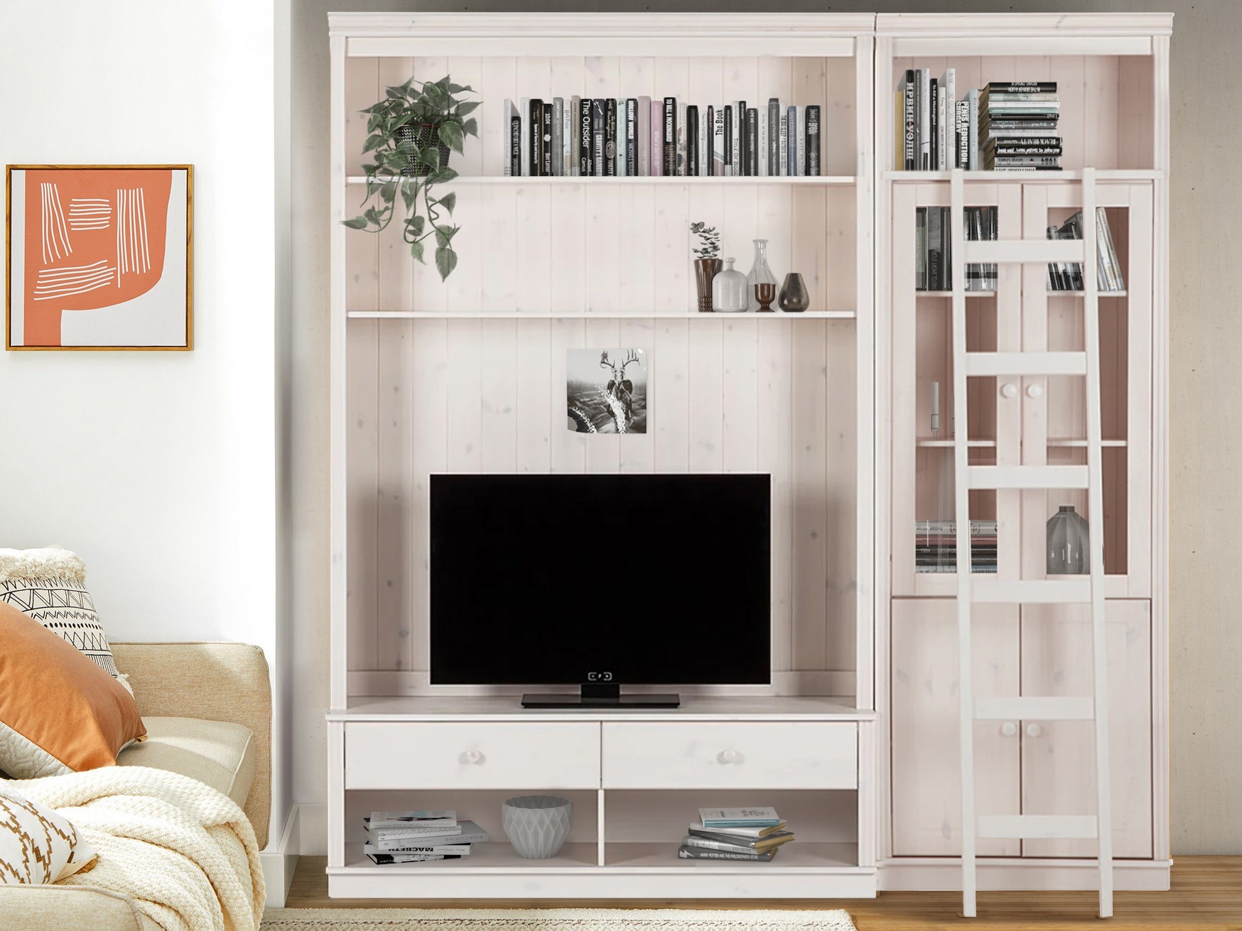 Комплект за хол Saltoro 125 (Бял)