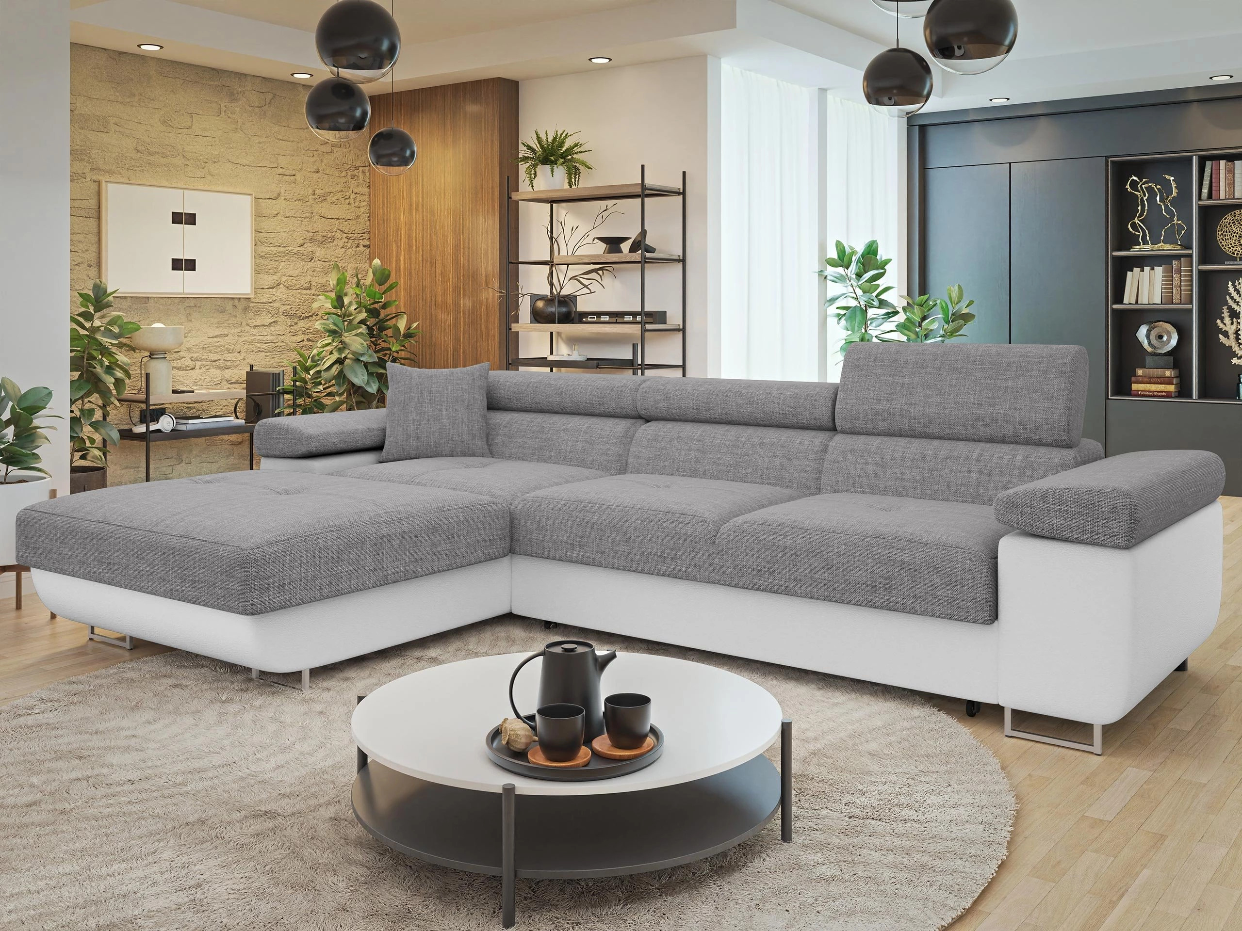 Ъглов диван Comfivo Vinetum II (Soft 017 + Lux 05)