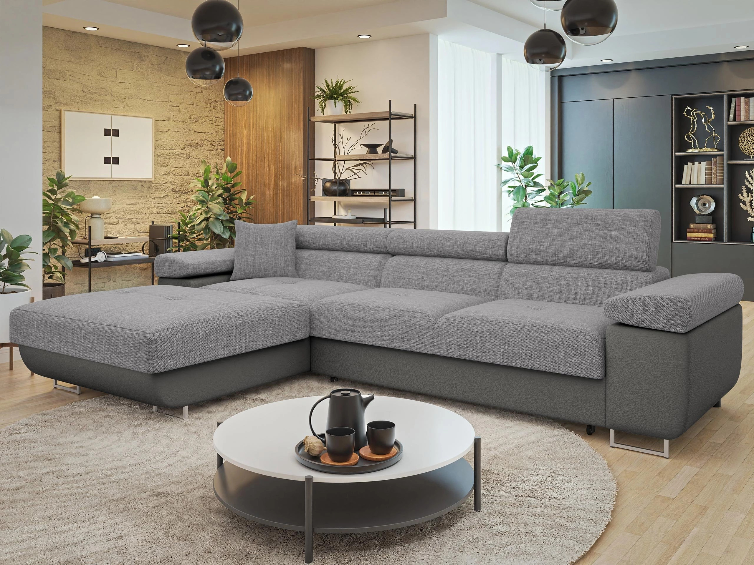 Ъглов диван Comfivo Vinetum II (Soft 029 + Lux 05)