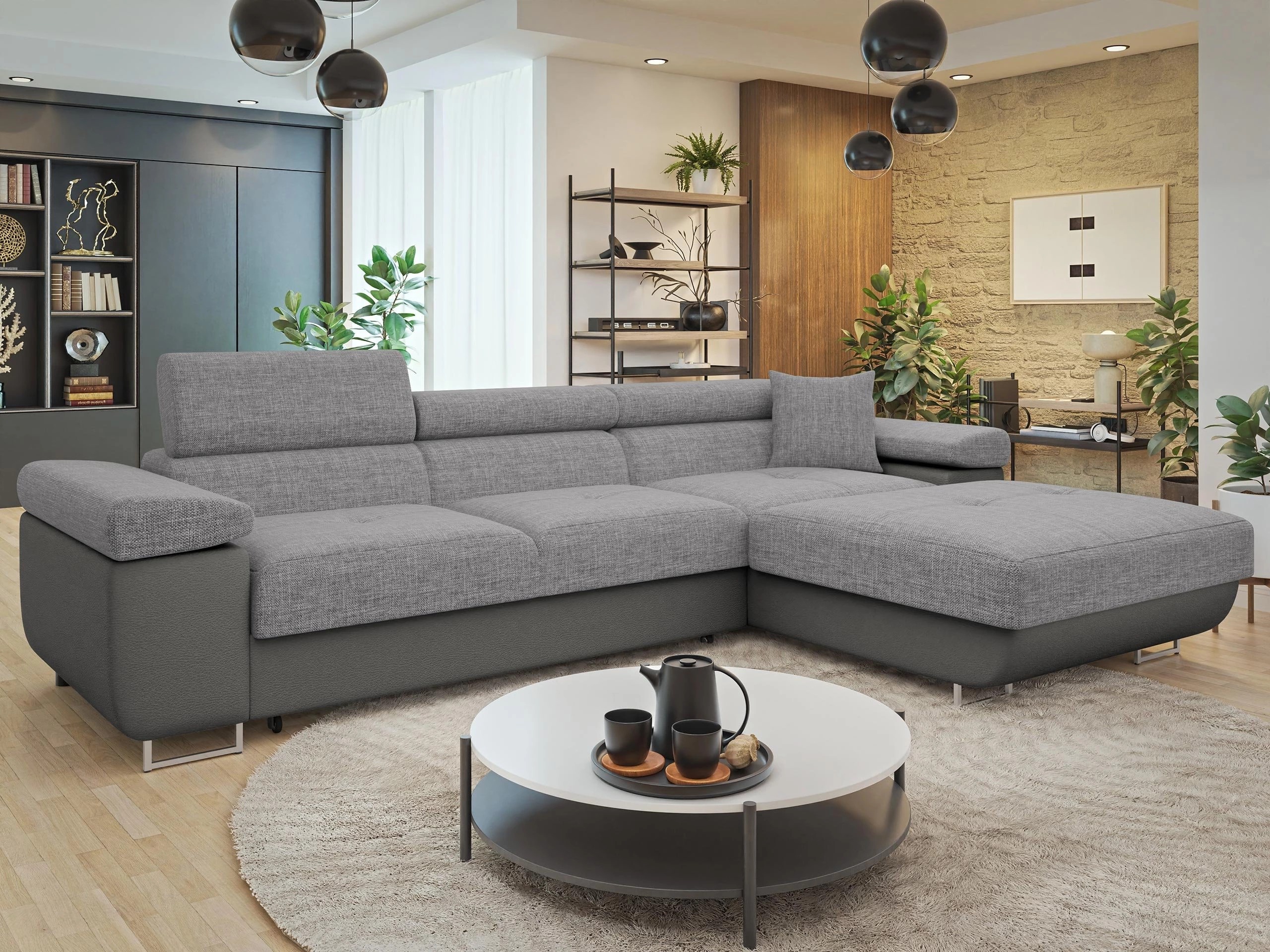 Ъглов диван Comfivo Vinetum II (Soft 029 + Lux 05)