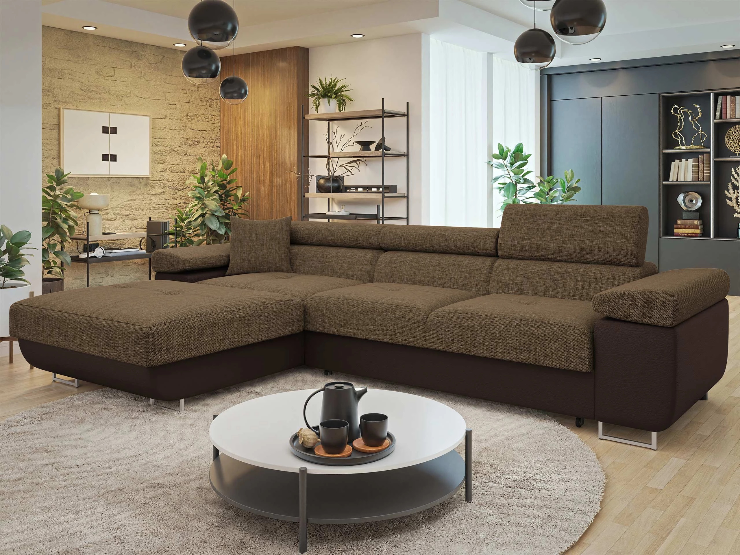 Ъглов диван Comfivo Vinetum II (Soft 066 + Lux 03)