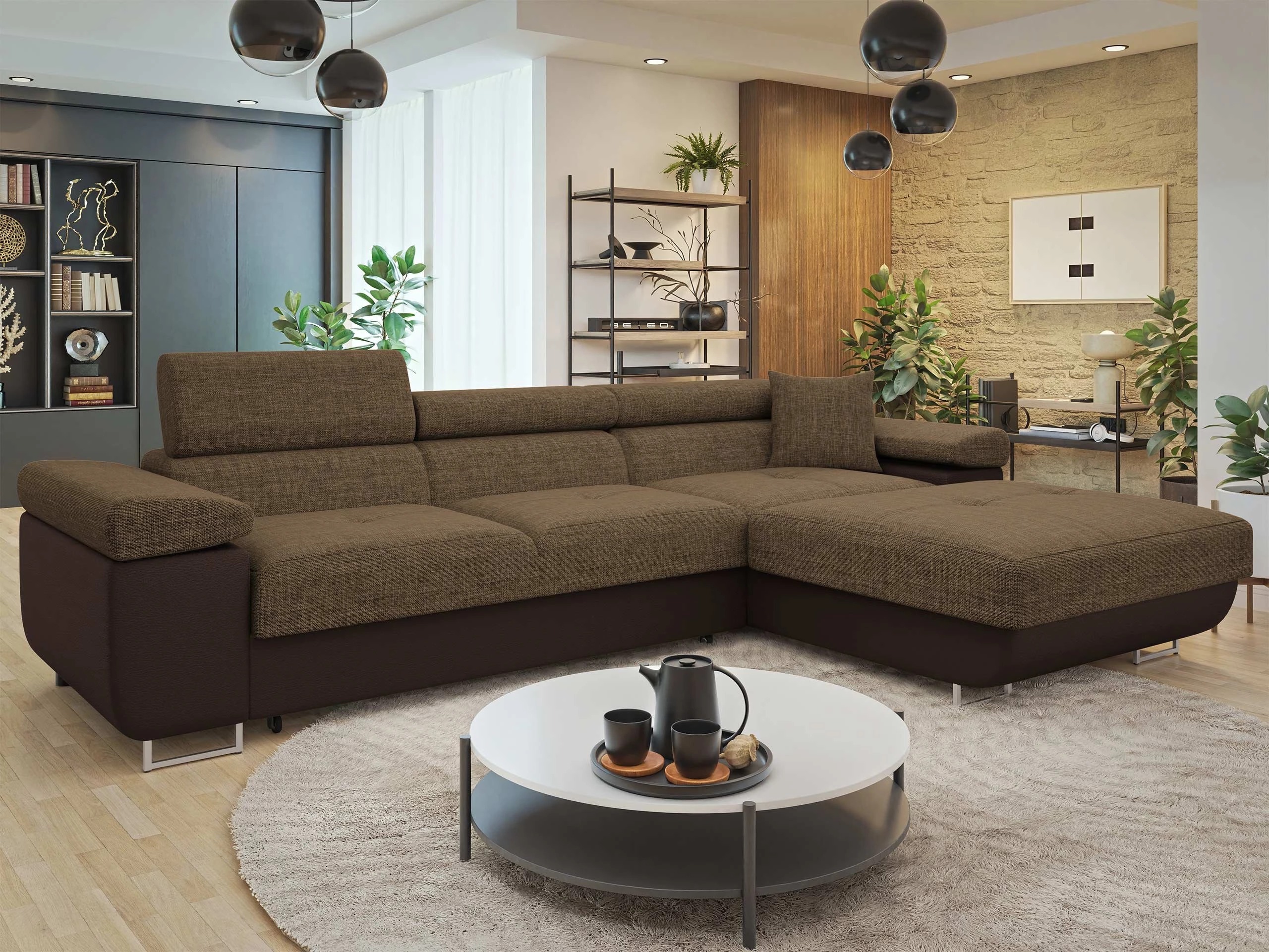 Ъглов диван Comfivo Vinetum II (Soft 066 + Lux 03)