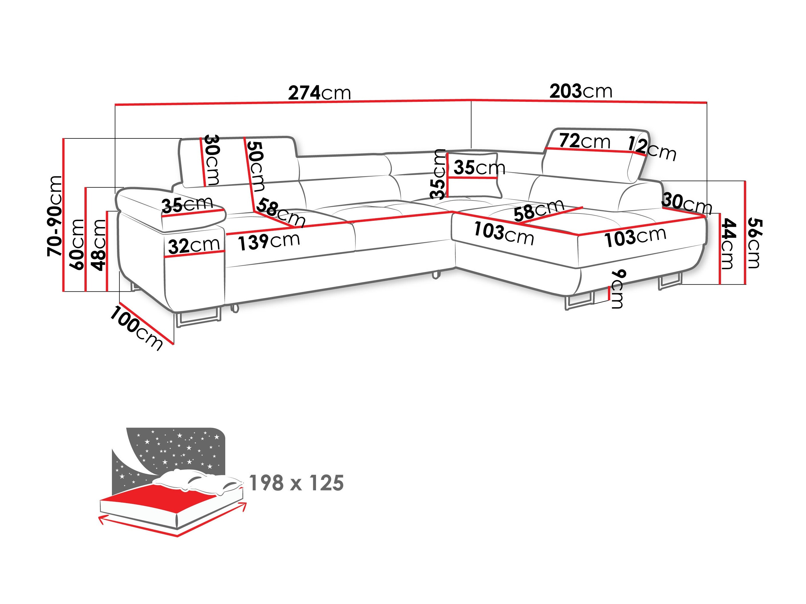 Ъглов диван Comfivo Vinetum (Manila 16)