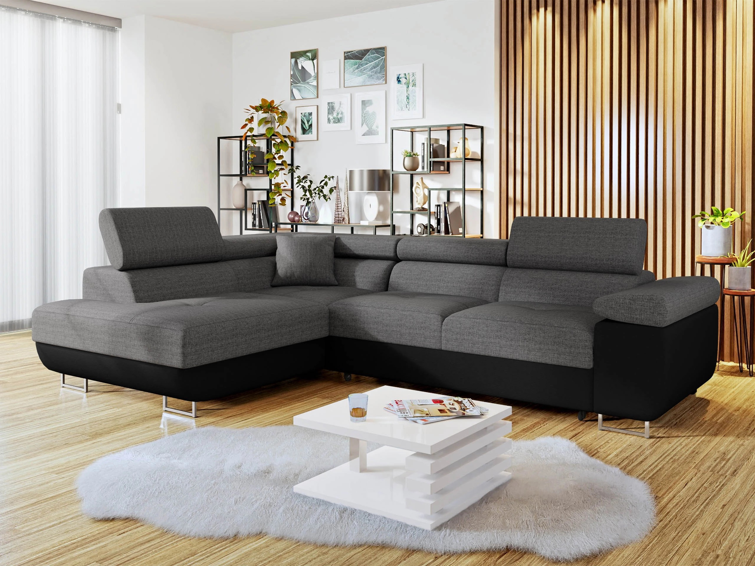 Ъглов диван Comfivo Vinetum (Soft 011 + Lux 06)